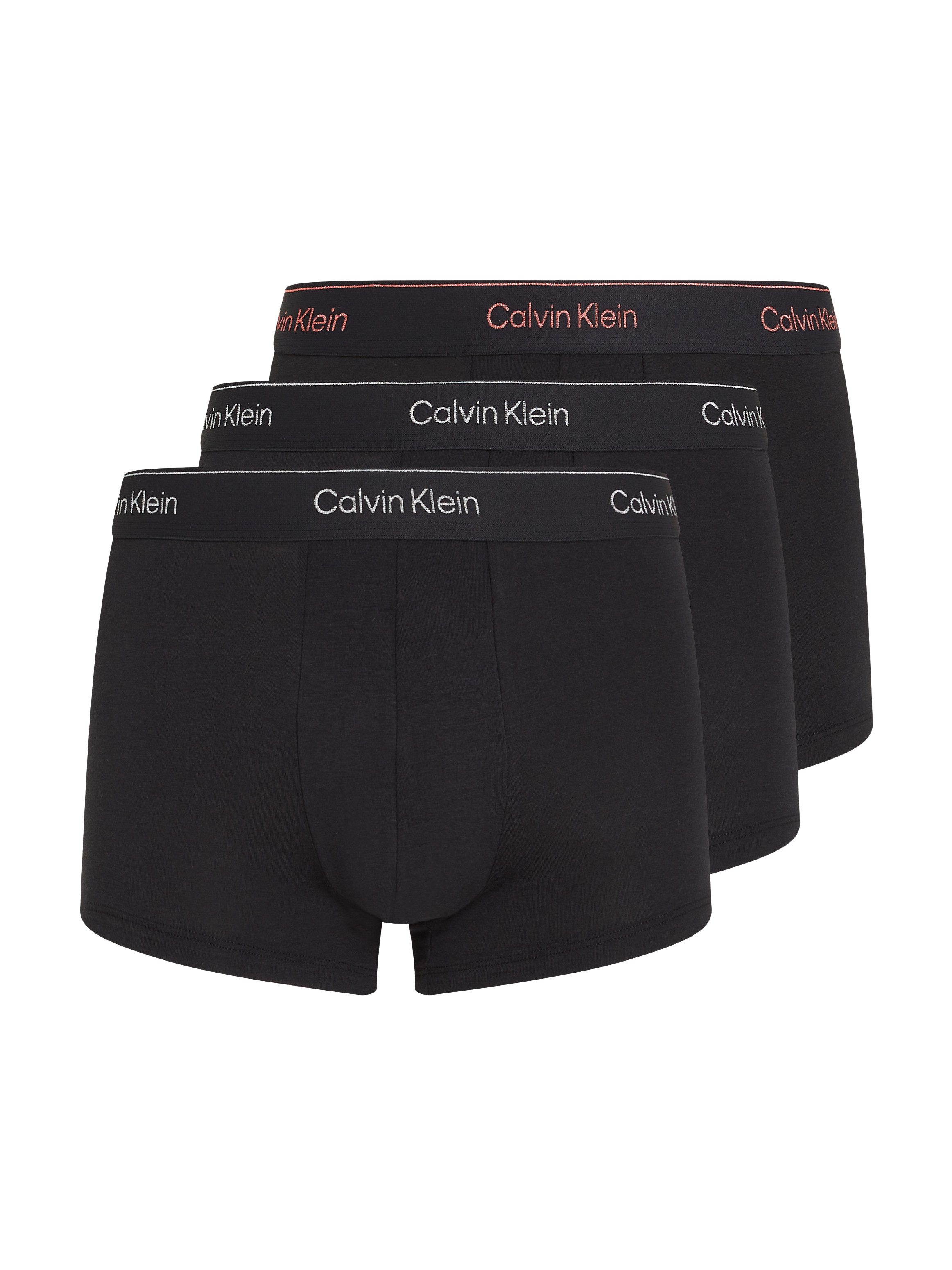Calvin Klein Trunk LOW RISE TRUNK 3PK met logo-elastische tailleband (3 stuks) (3 stuks)