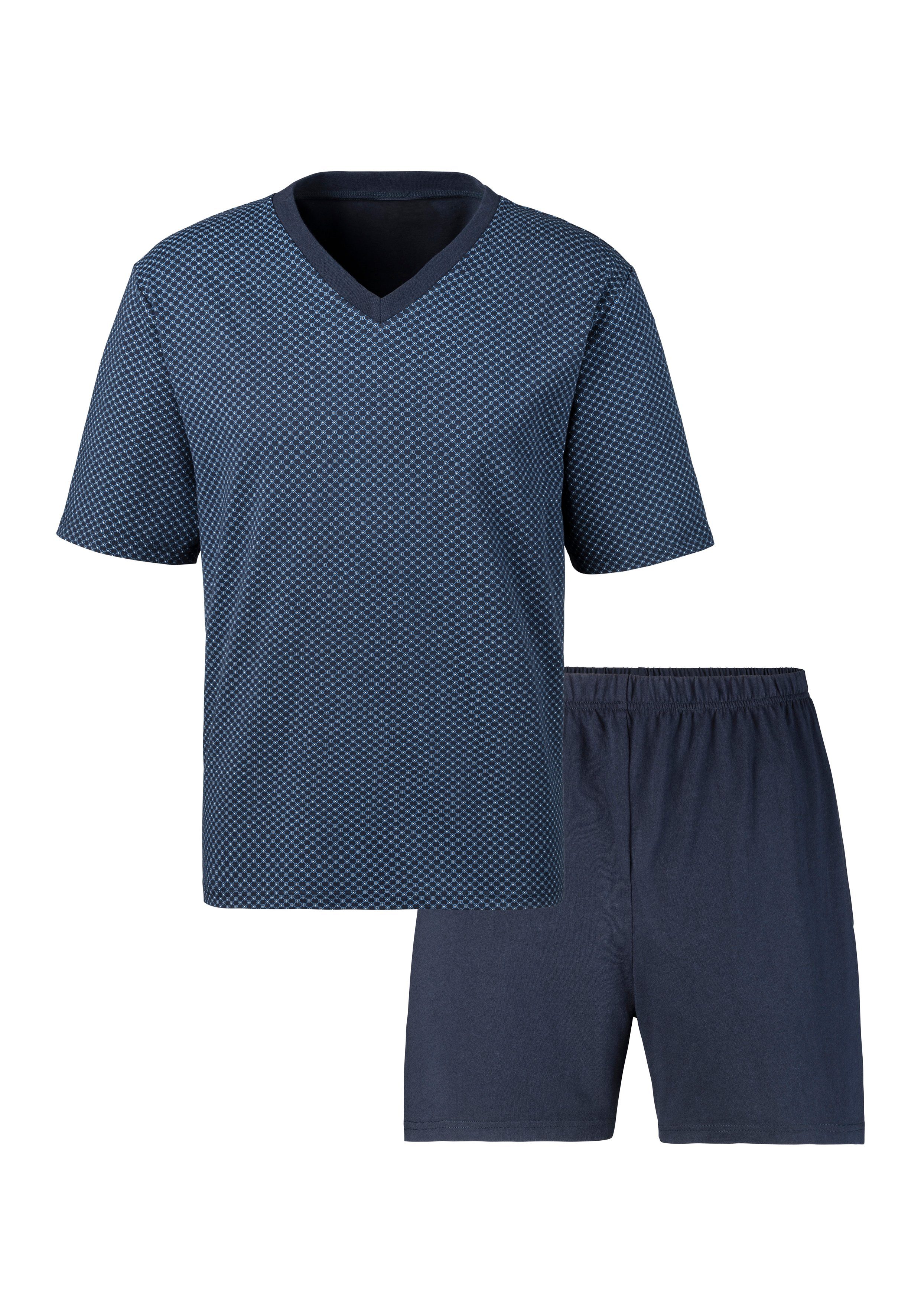 le jogger® Pyjama Pyjama met allover patroon (4-delig, Set van 2)