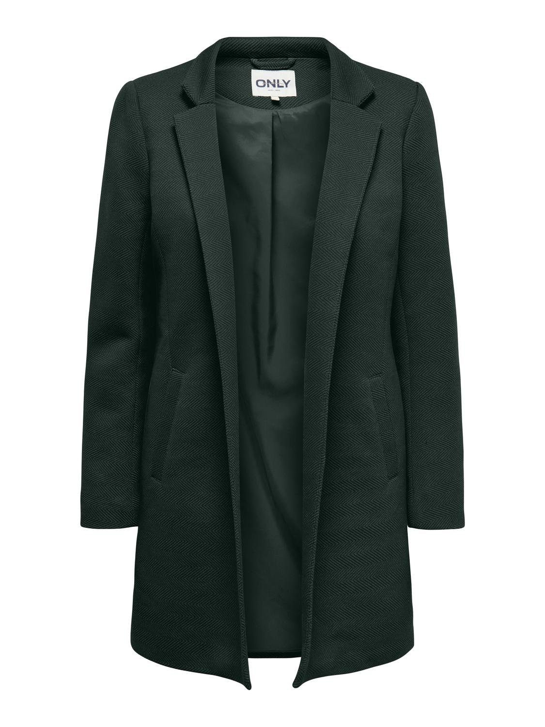 Only Korte jas ONLSOHO-LINEA L/S COATIGAN CC PNT RP dames mantels maat S (36) groen