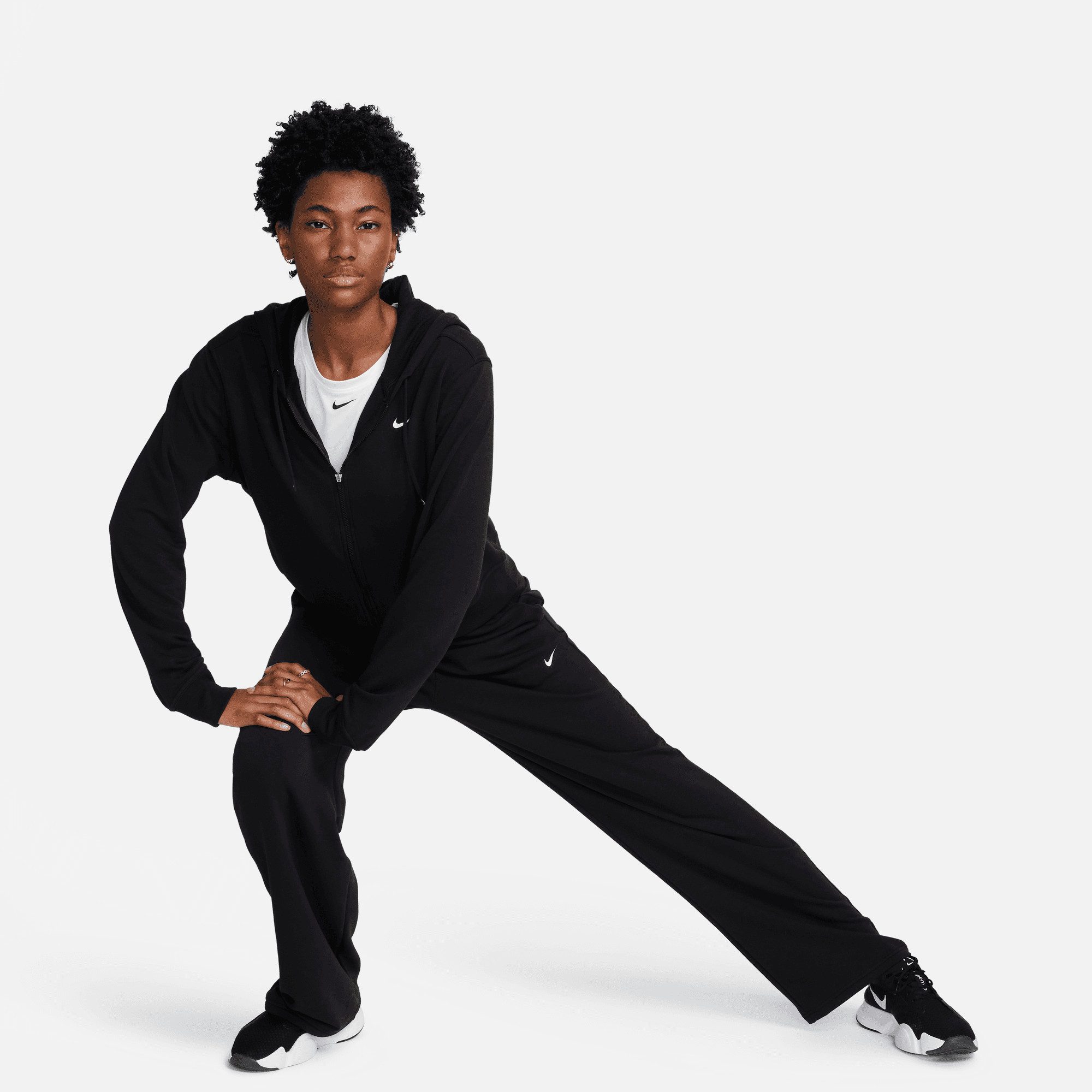 Nike Trainingsjack DRI-FIT ONE WOMEN'S FULL-ZIP HOODIE