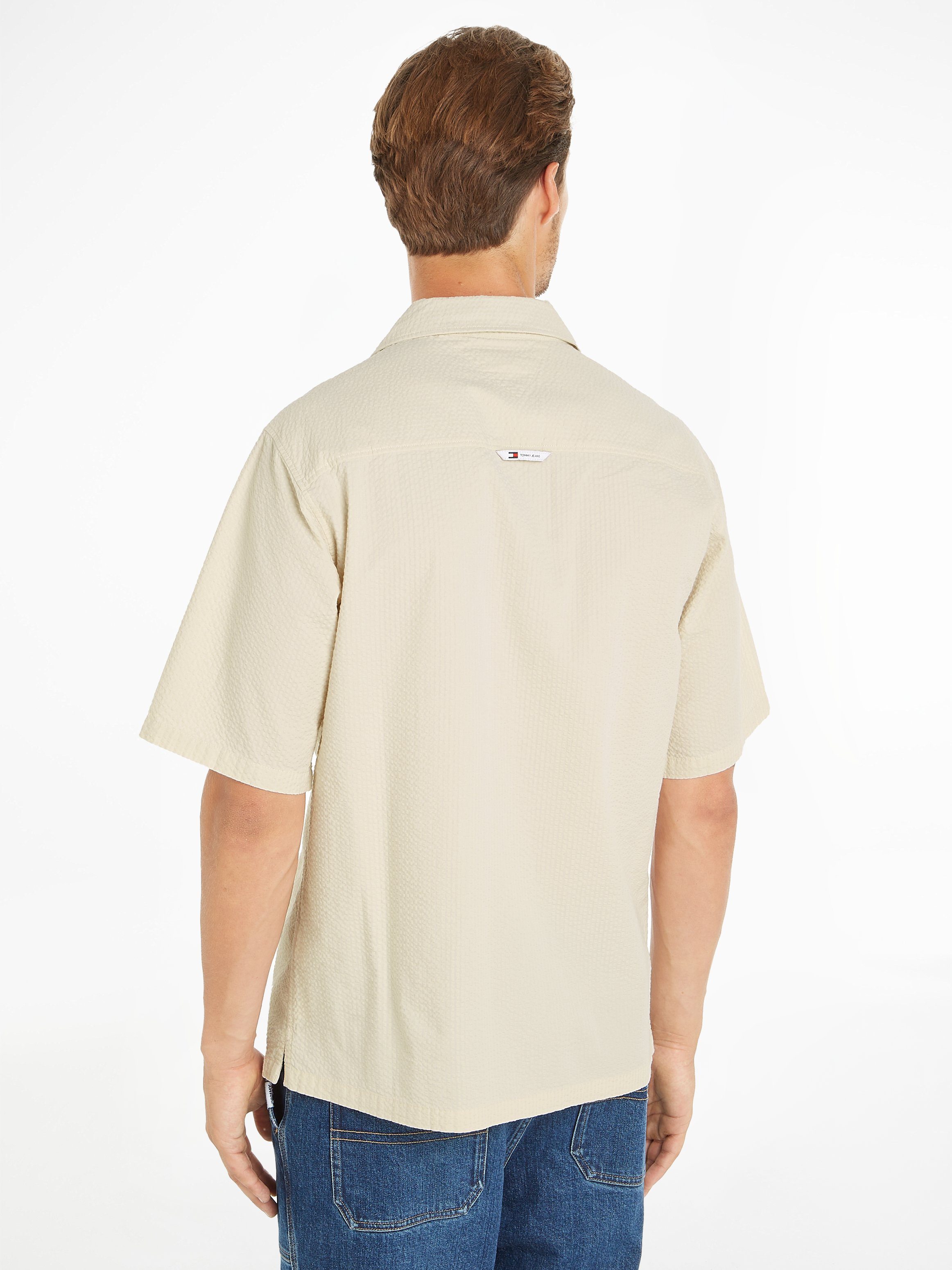 TOMMY JEANS Overhemd met korte mouwen TJM RLX SEERSUCKER CAMP SHIRT