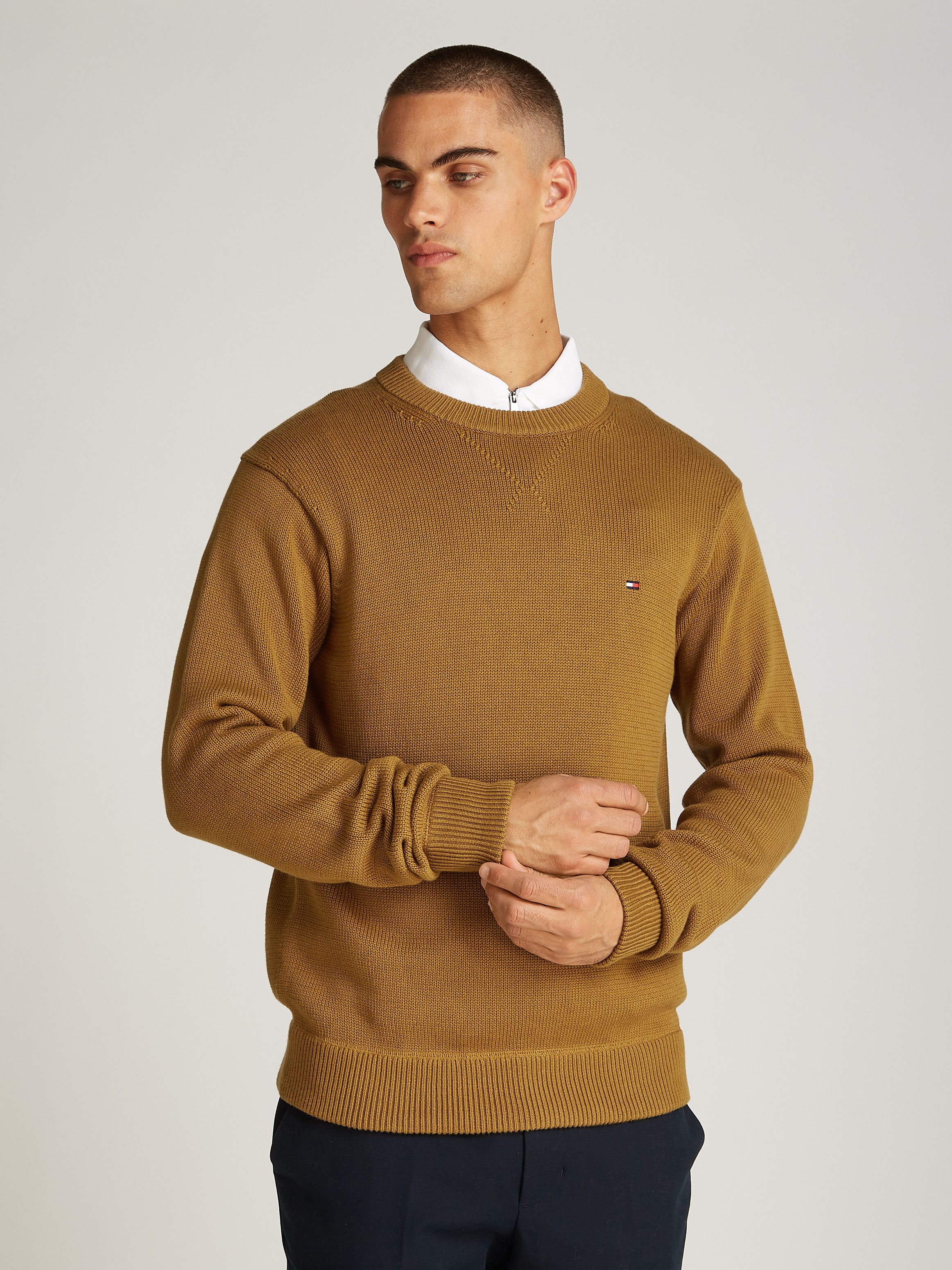 Tommy Hilfiger Gebreide trui CHUNKY COTTON C NECK