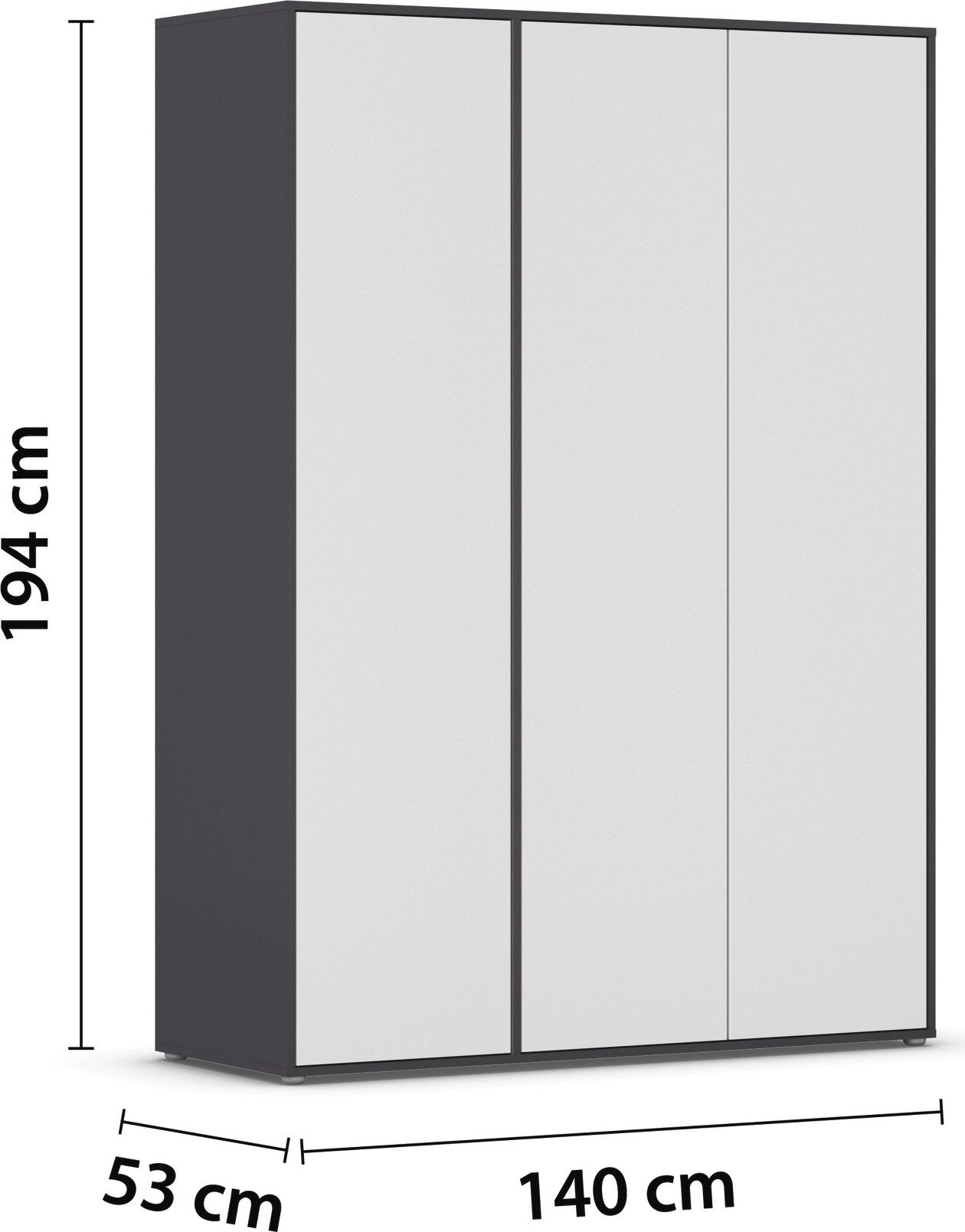 rauch Draaideurkast Kledingkast Kast Garderobe Wasmand NABILA veel Opbergruimte in 2 breedtes met push-to-open functie bestseller made in germany
