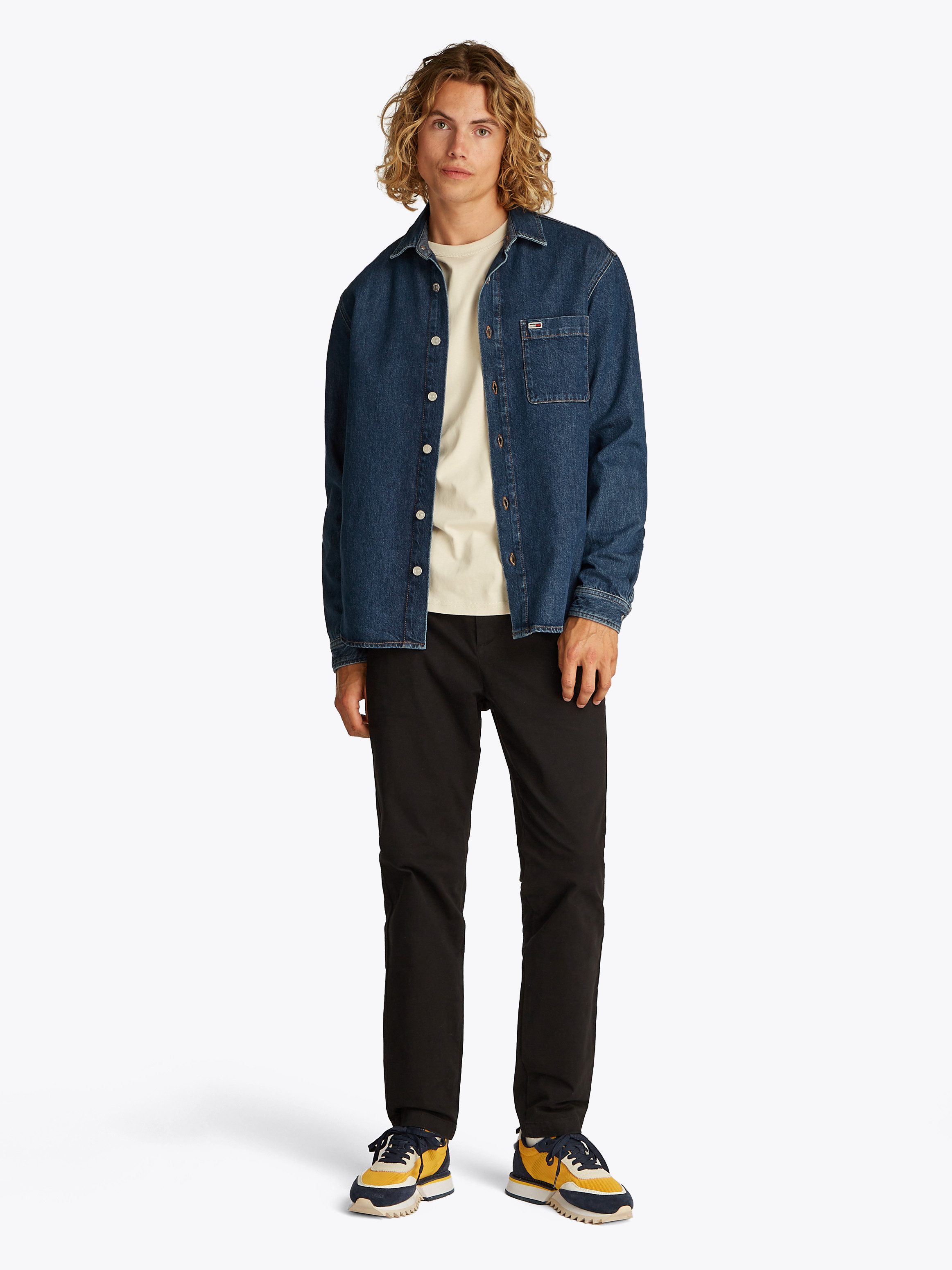 TOMMY Jeans overhemd REGULAR LS SHIRT BI5031