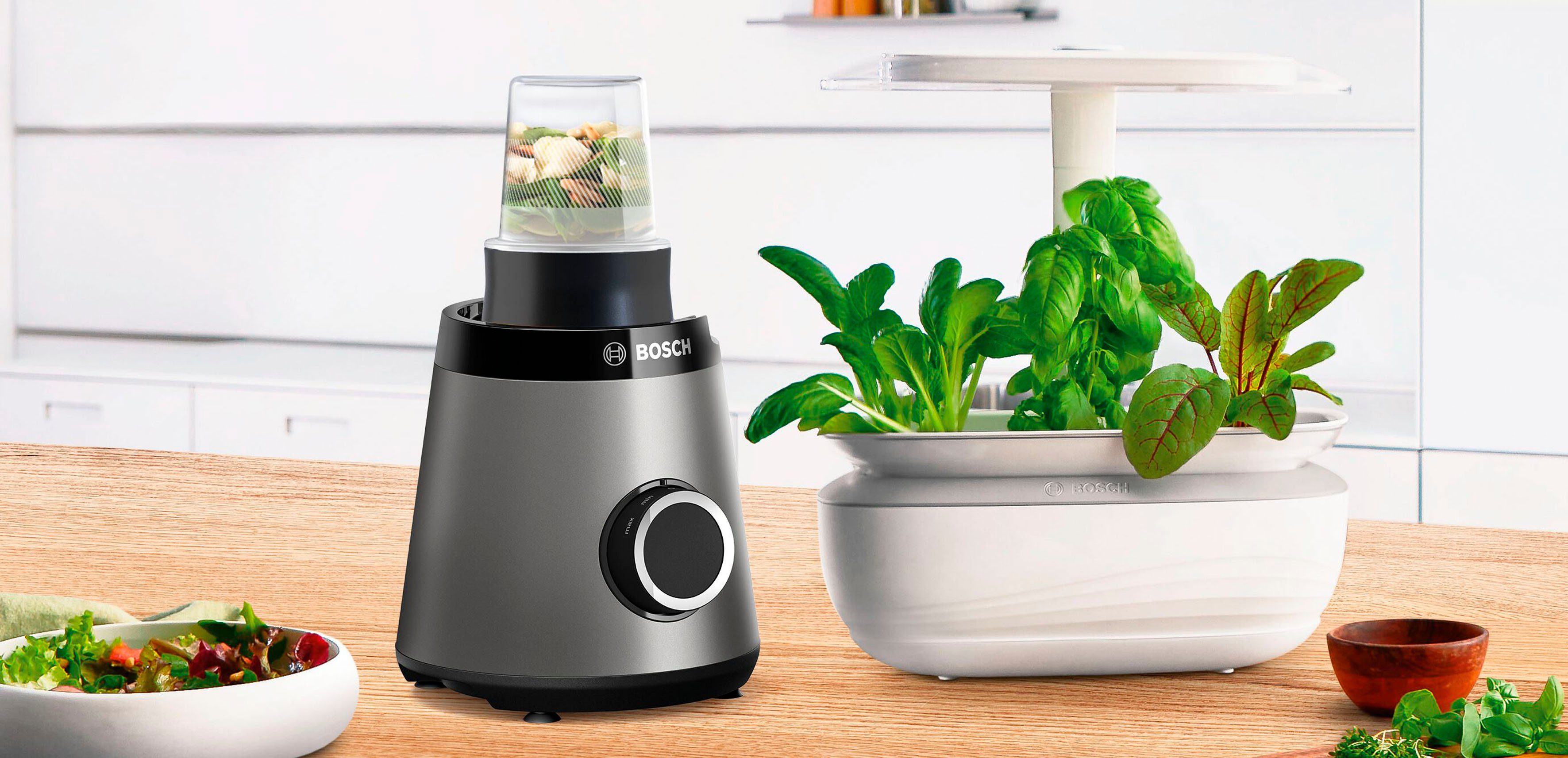 BOSCH Blender VitaPower Serie 4 MMB6177S, 30.000 t/min, 1,5l thermoglas, ToGo-fles