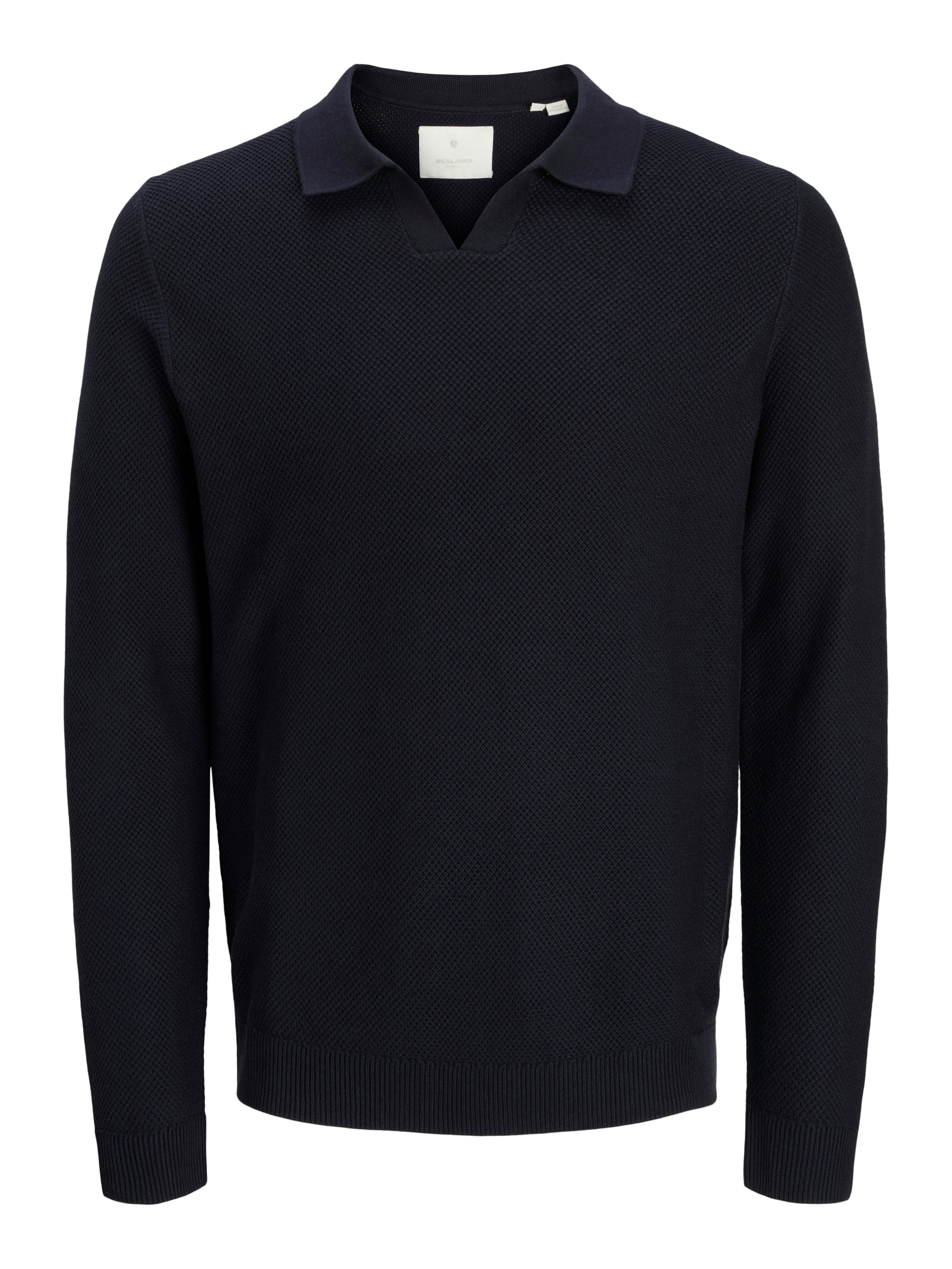 Jack & Jones Trui met polokraag JPRBLAEASTON KNIT SPLIT NECK LS SN