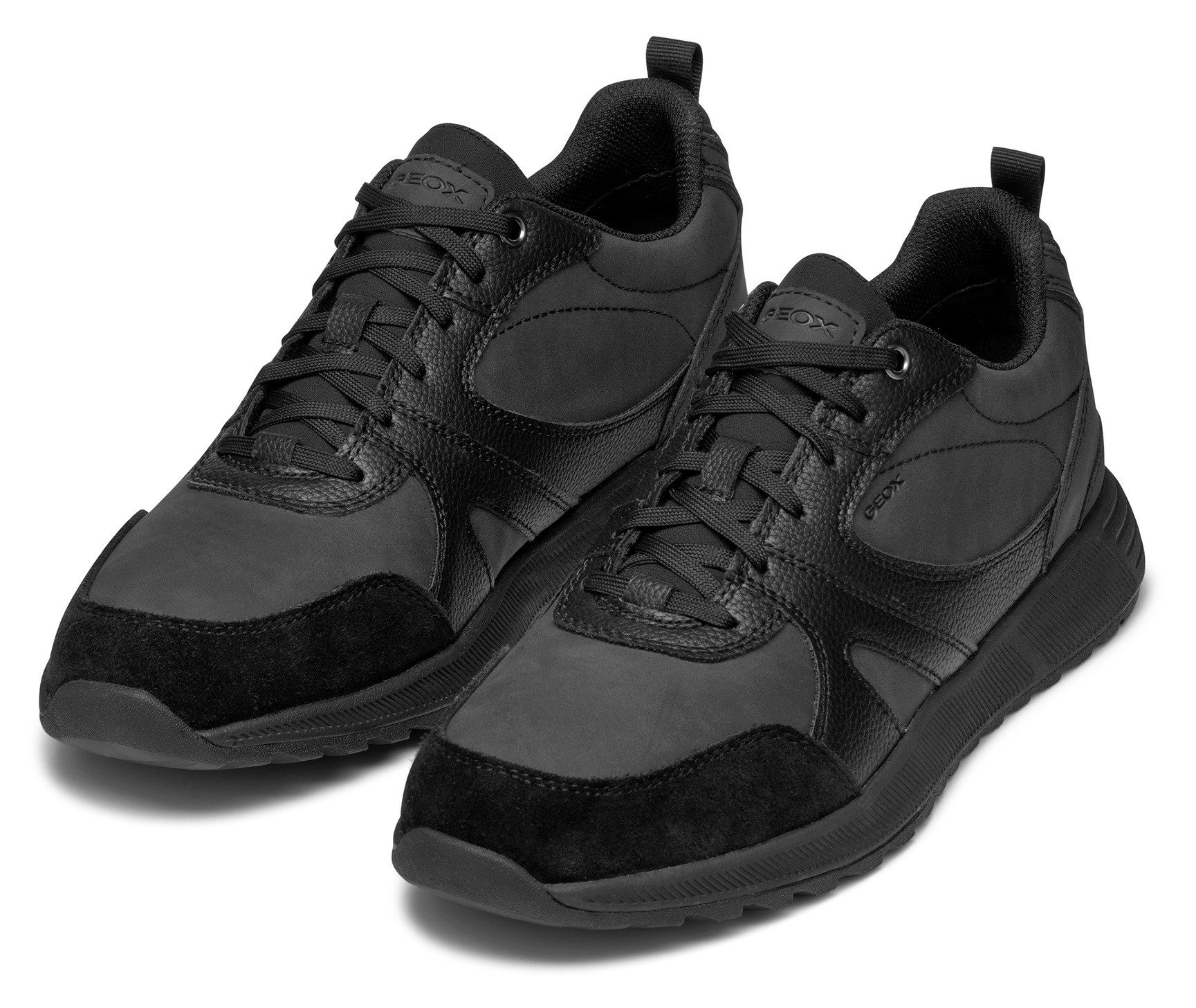 Geox Sneakers U MOLVENO A Vrijetijdsschoen, lage schoen, veterschoen met plateauzool