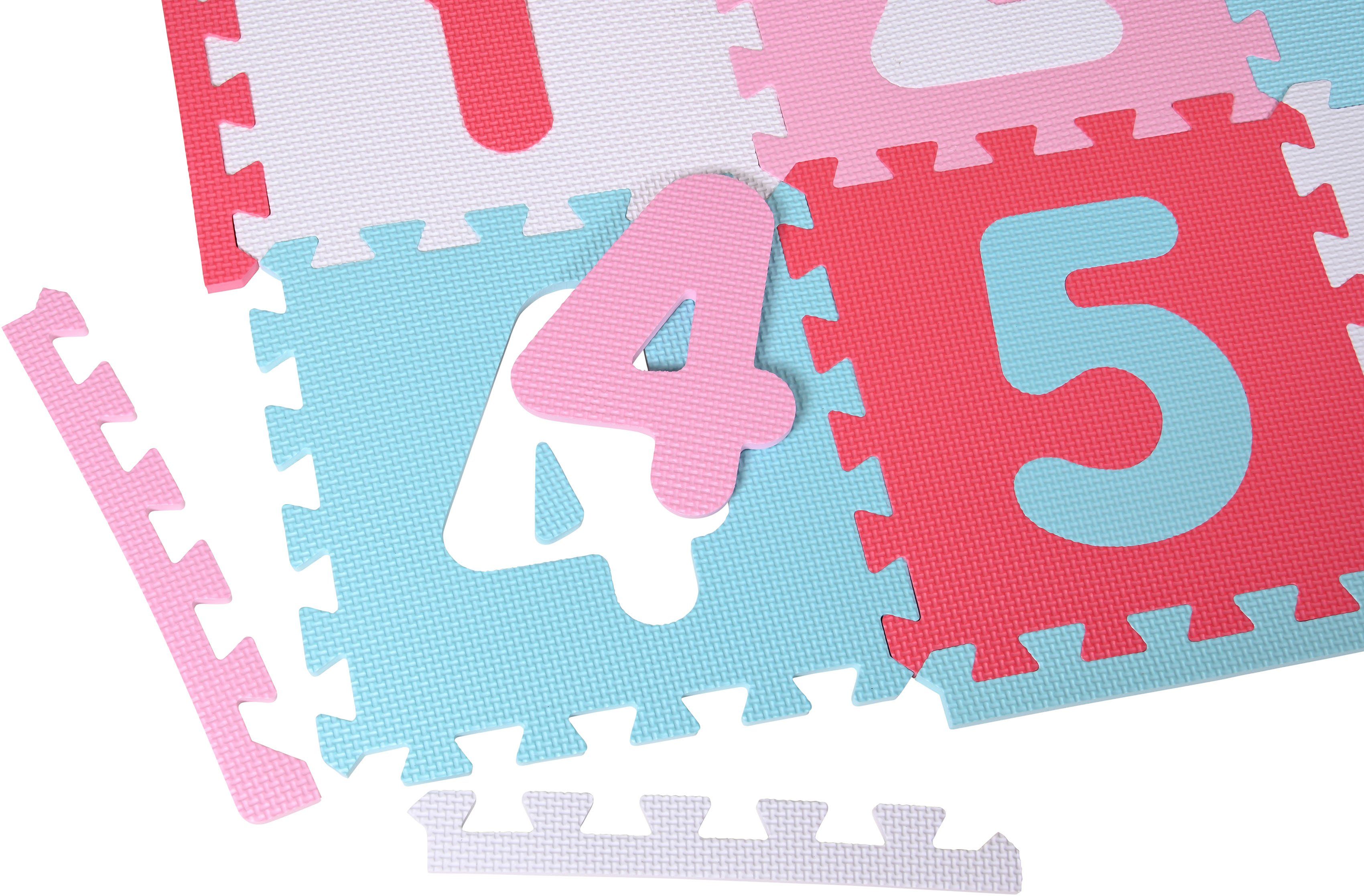 Knorrtoys® Puzzel Alfabet + getallen, pink-roze