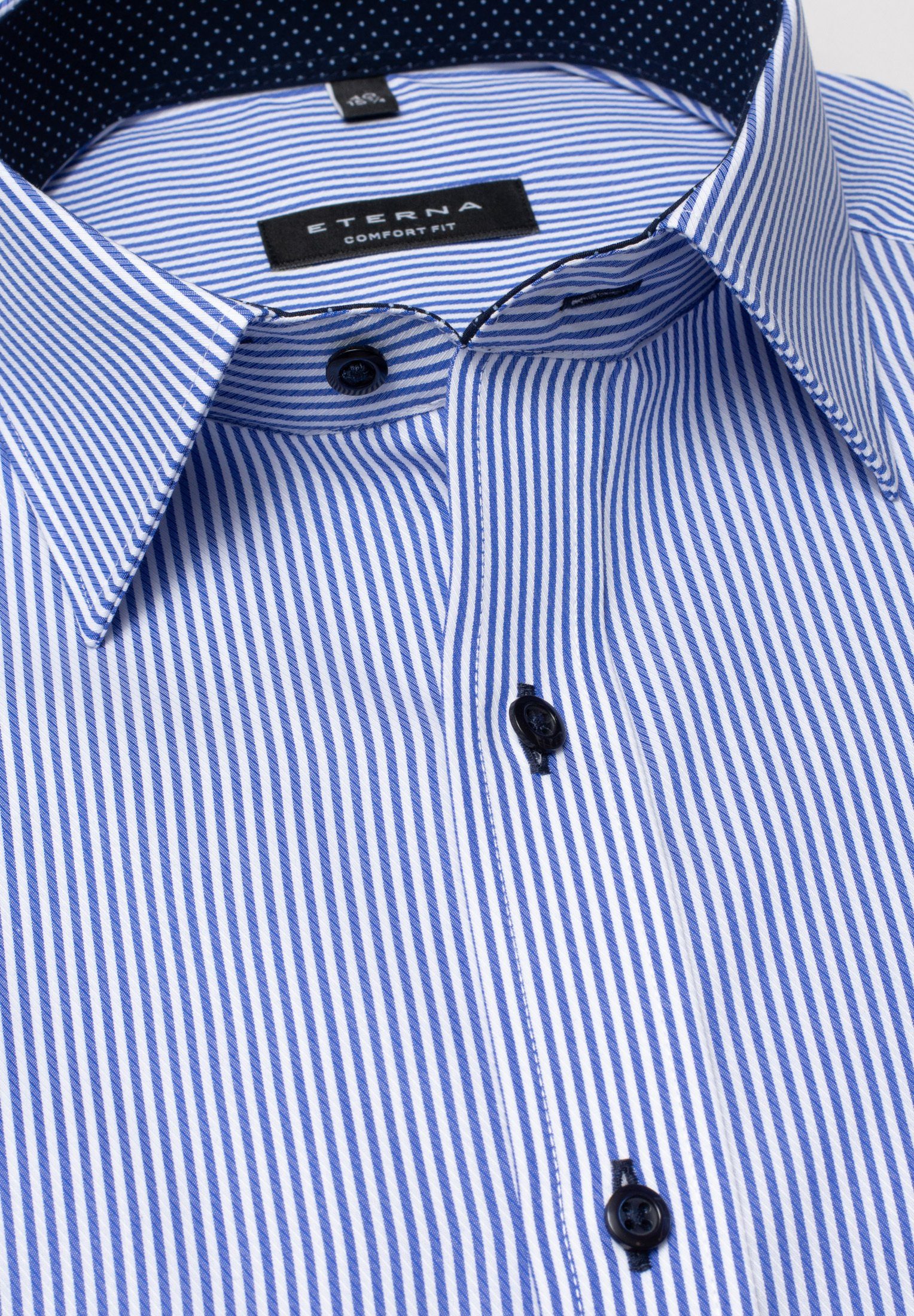 Eterna Overhemd met lange mouwen Comfort fit NON IRON (strijkvrij)
