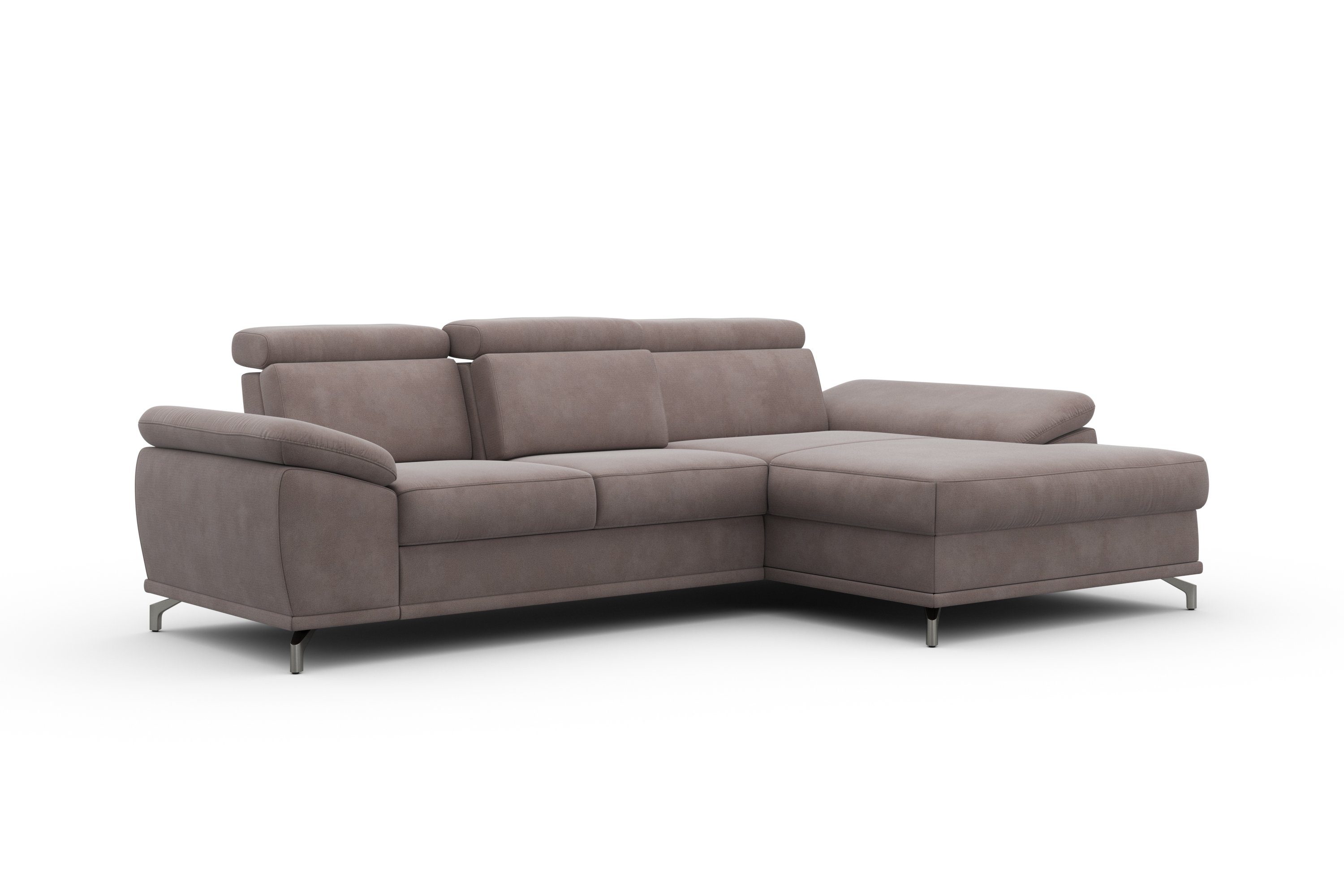 sit&more Hoekbank Cabrio L-vorm, met zitdiepteverstelling, arm- en hoofdsteunverstelling