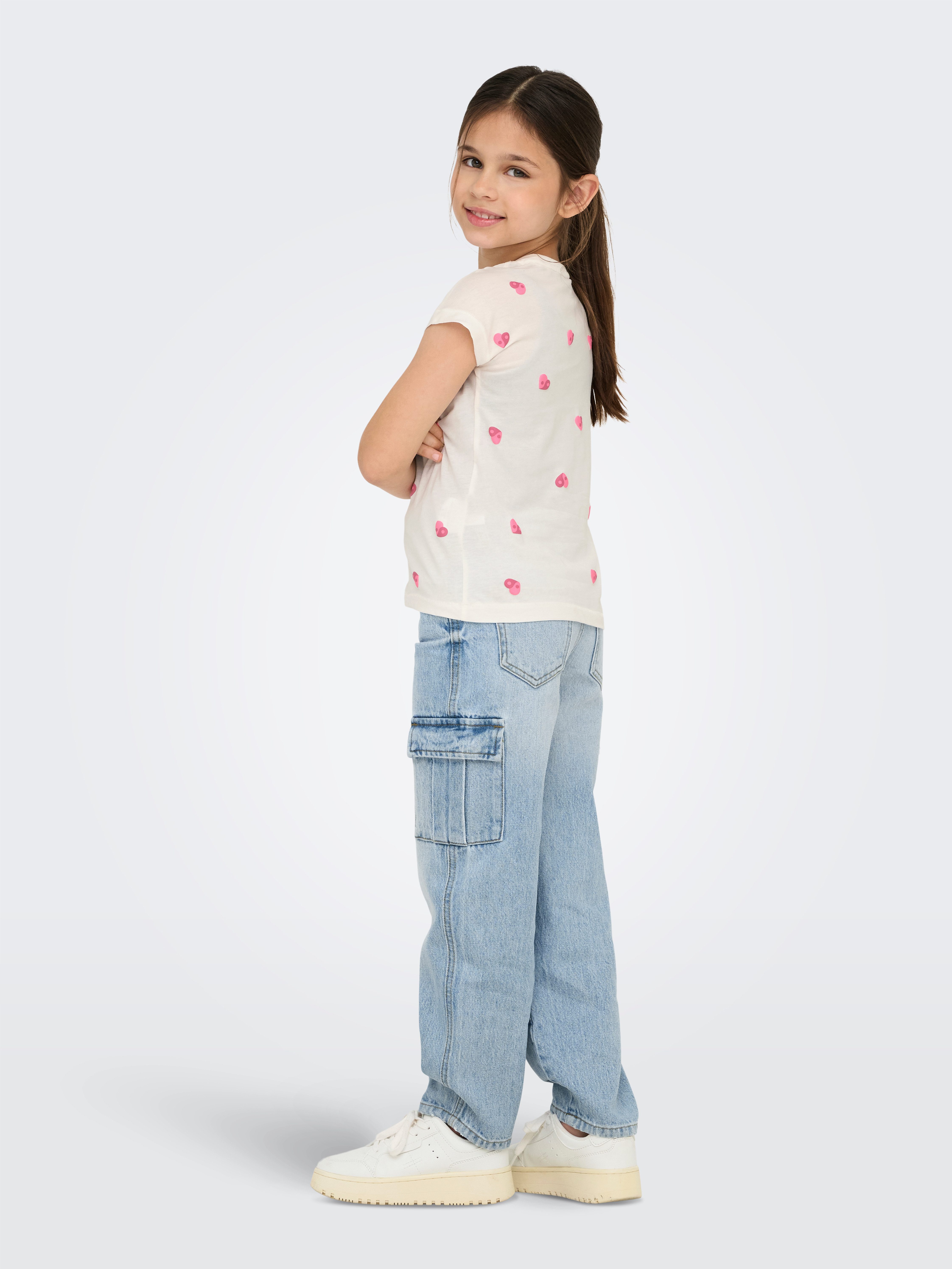 KIDS ONLY T-shirt KOGSWET LIFE SS PRINT TOP JRS