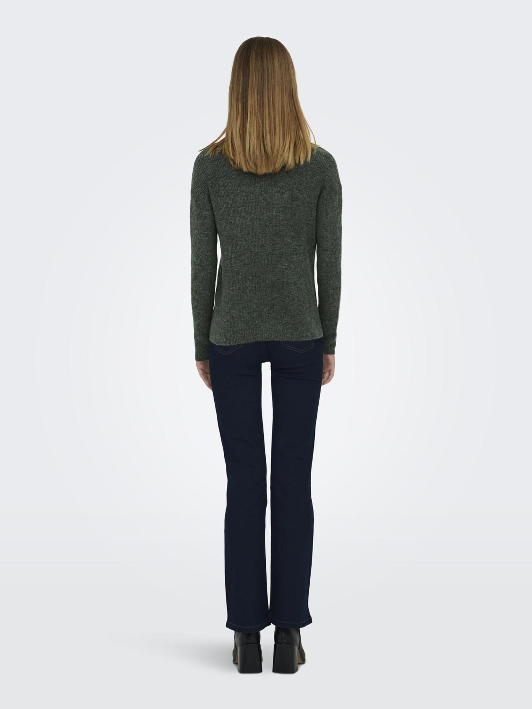 Only Gebreide trui ONLCAMILLA O-NECK L S PULLOVER KNT