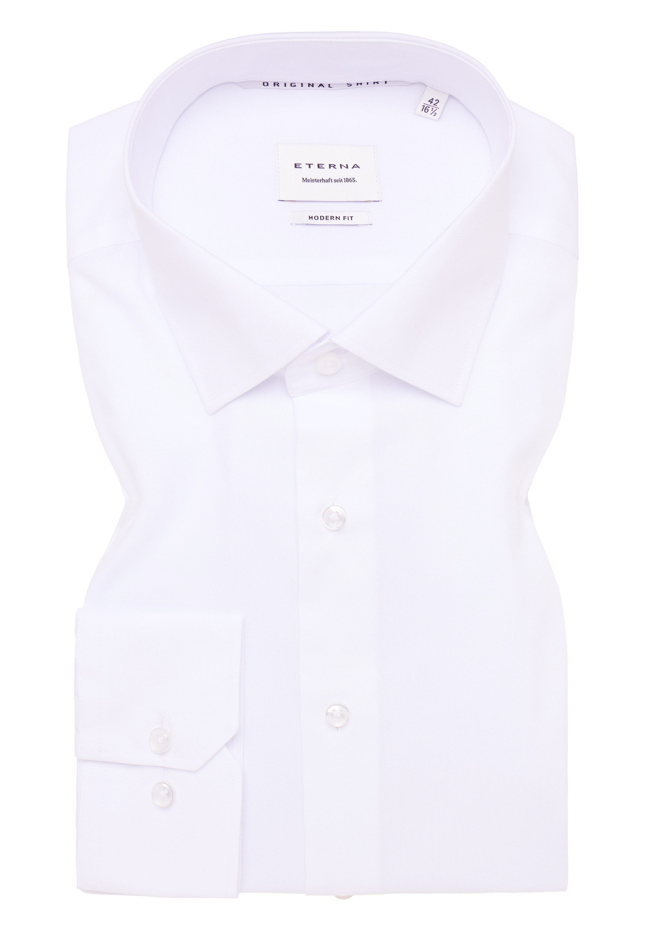 Eterna Overhemd met lange mouwen MODERN FIT NON IRON (strijkvrij)