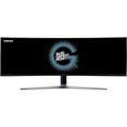 samsung curved-gaming-monitor odyssey c49hg90dmr, 124 cm - 49 ", 4k ultra hd zwart