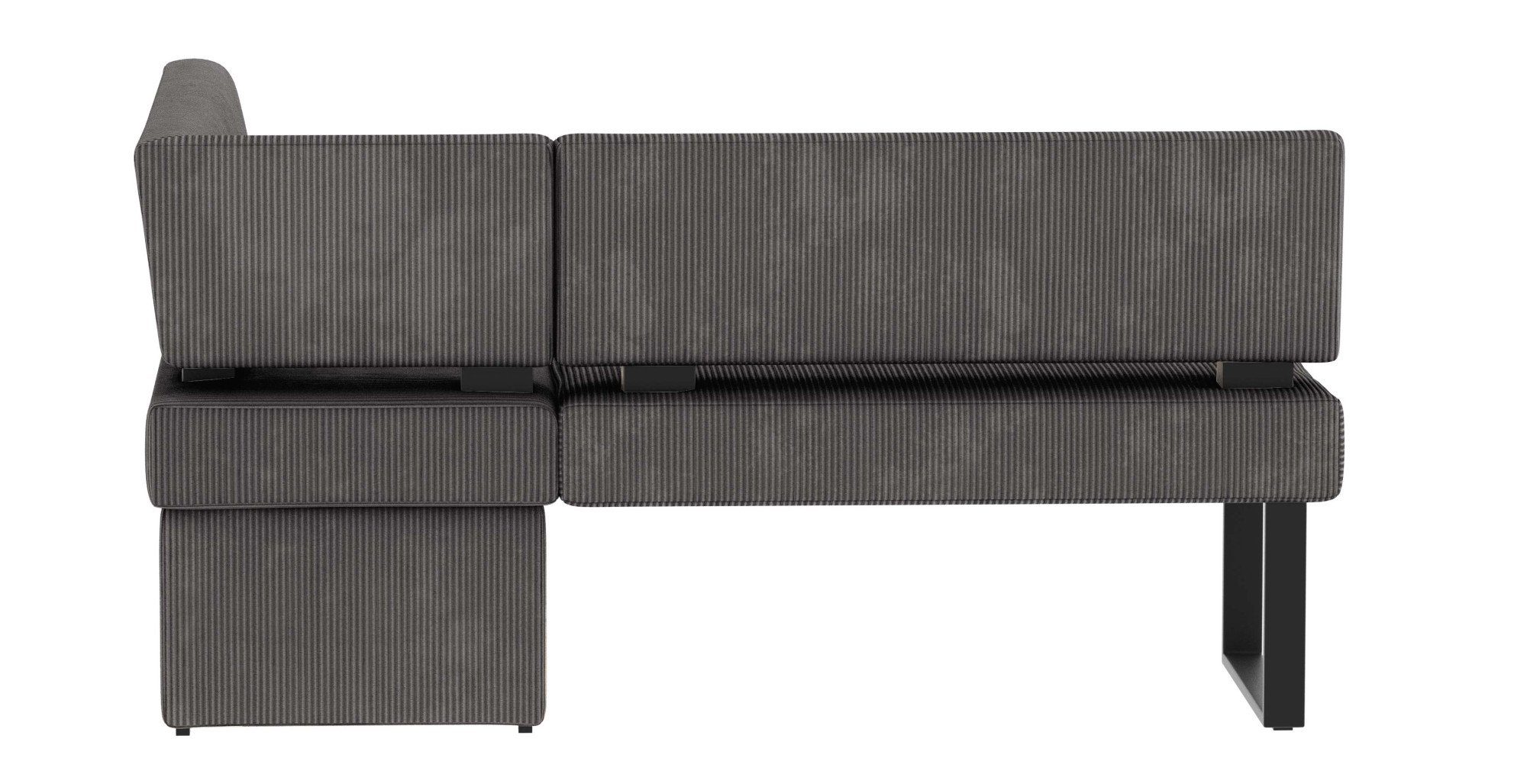 Home affaire Hoekbank Oliver met metalen frame, keukenbank verschillende hoezen cord eetkamerbank ottos choice
