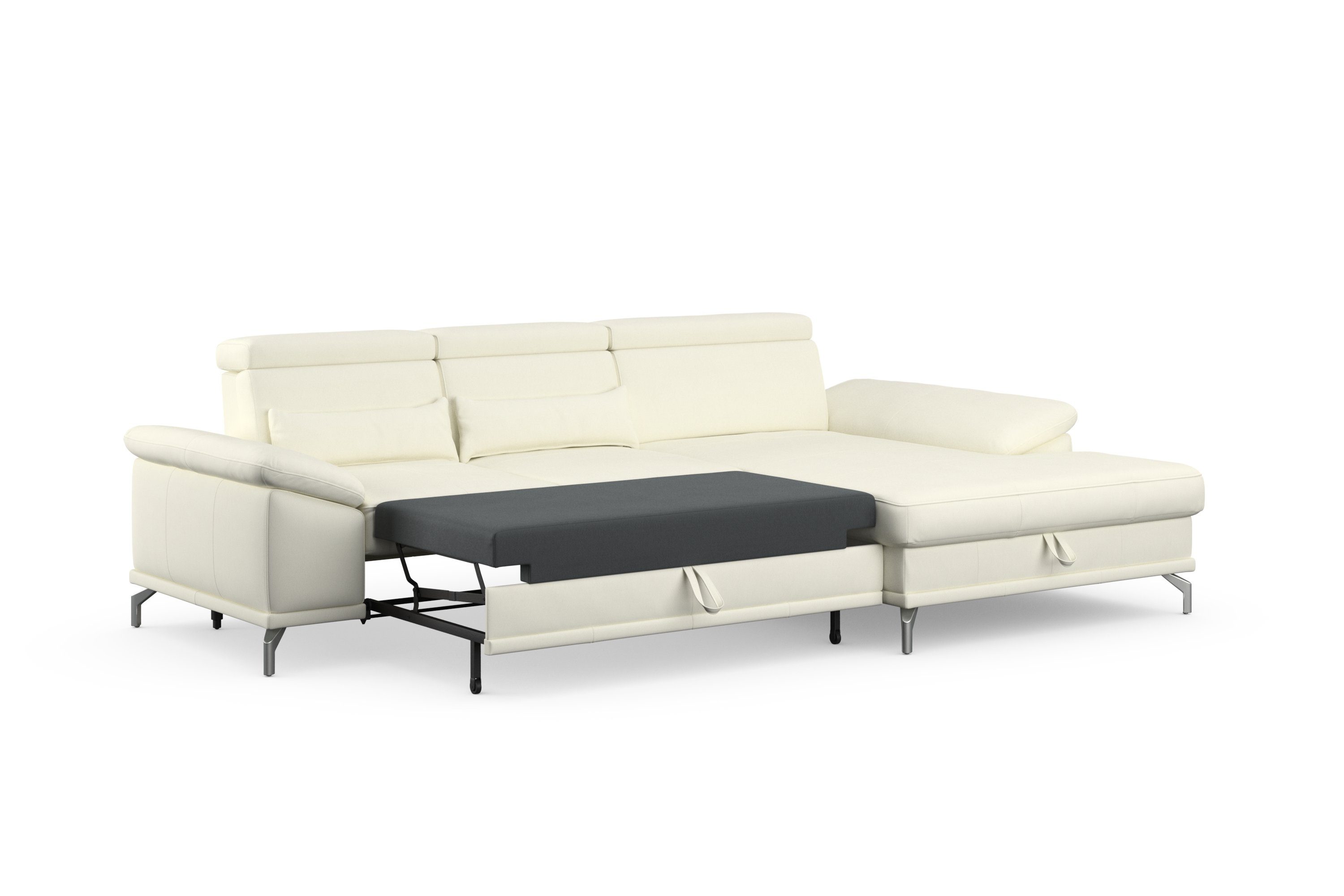 sit&more Hoekbank Cabrio L-vorm, met zitdiepteverstelling, arm- en hoofdsteunverstelling