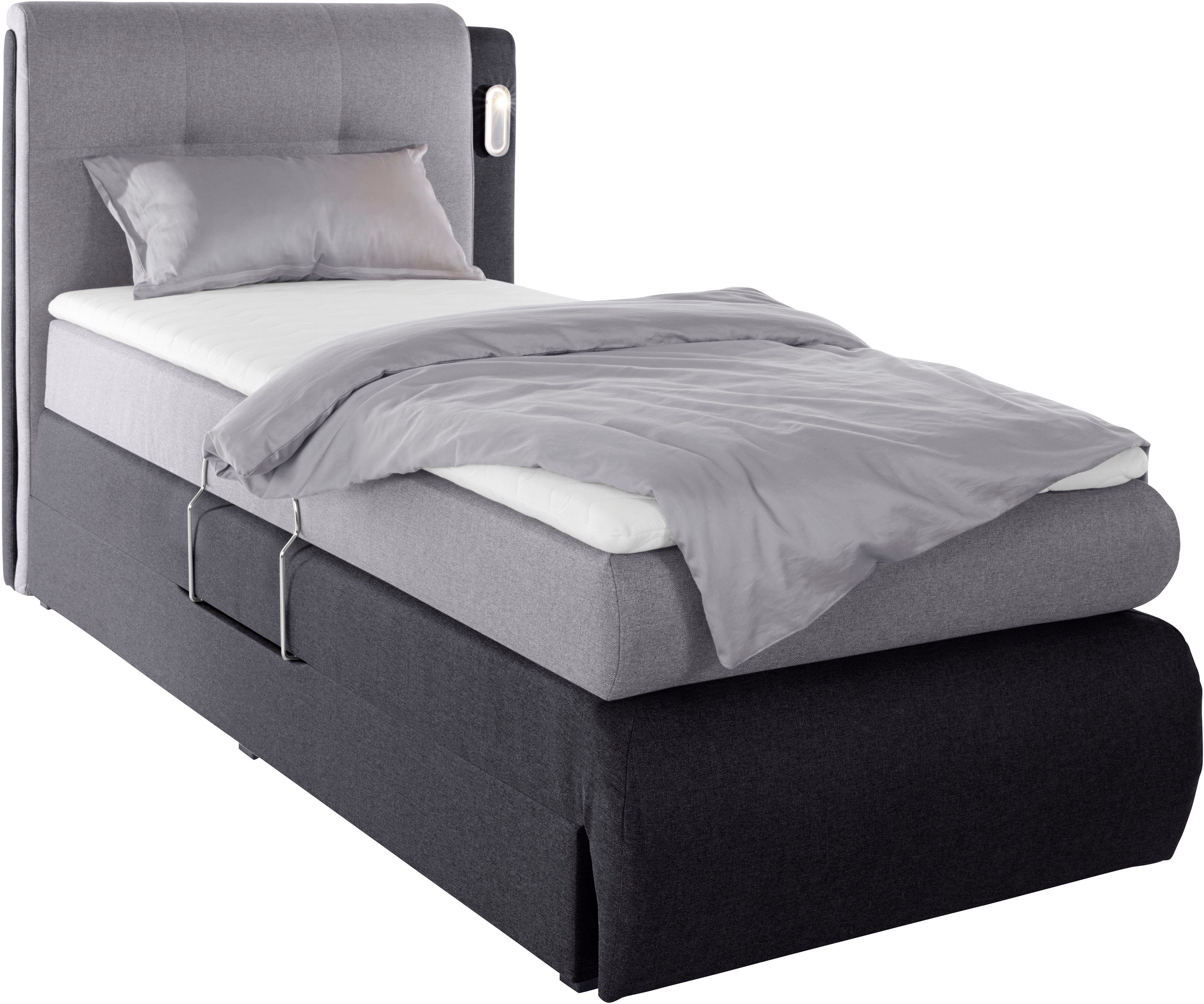 COLLECTION AB Boxspring Borna inclusief bedkist, ledverlichting en topmatras
