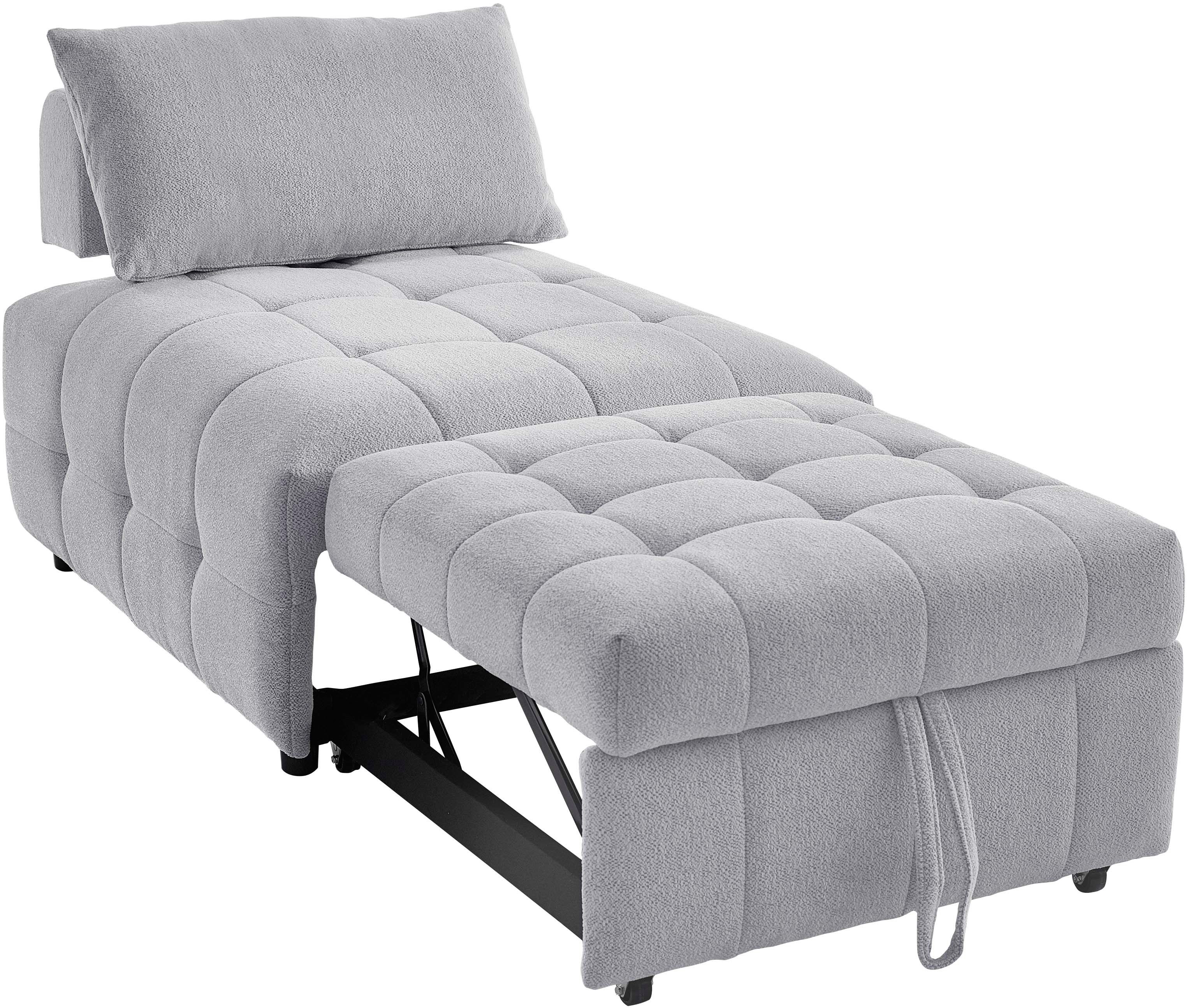 ATLANTIC home collection Bank Fabio Slaapstoel met zitdiepteverstelling