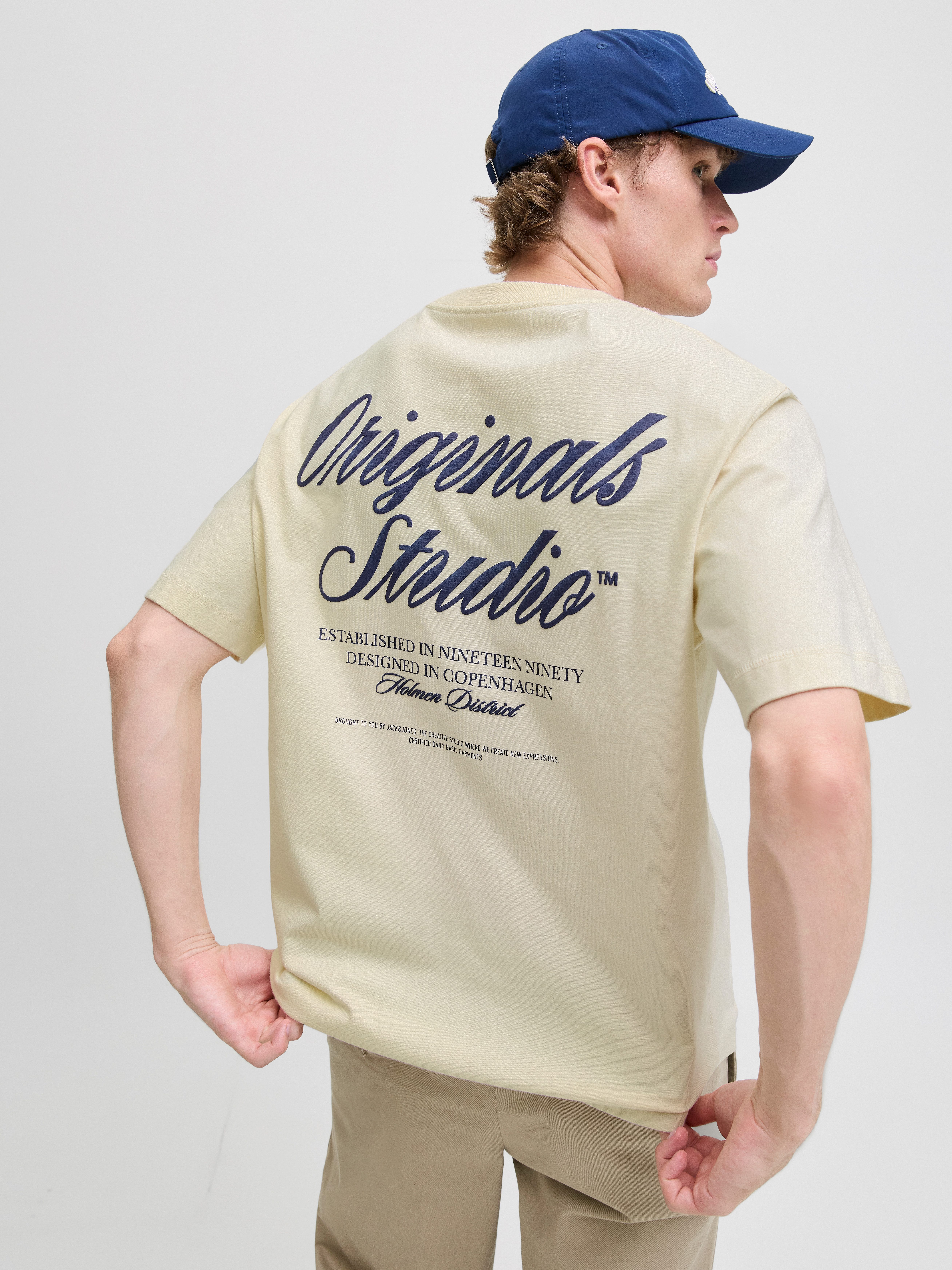 Jack & Jones Shirt met korte mouwen JORNORREBRO TYPO TEE SS CREW NECK NOOS