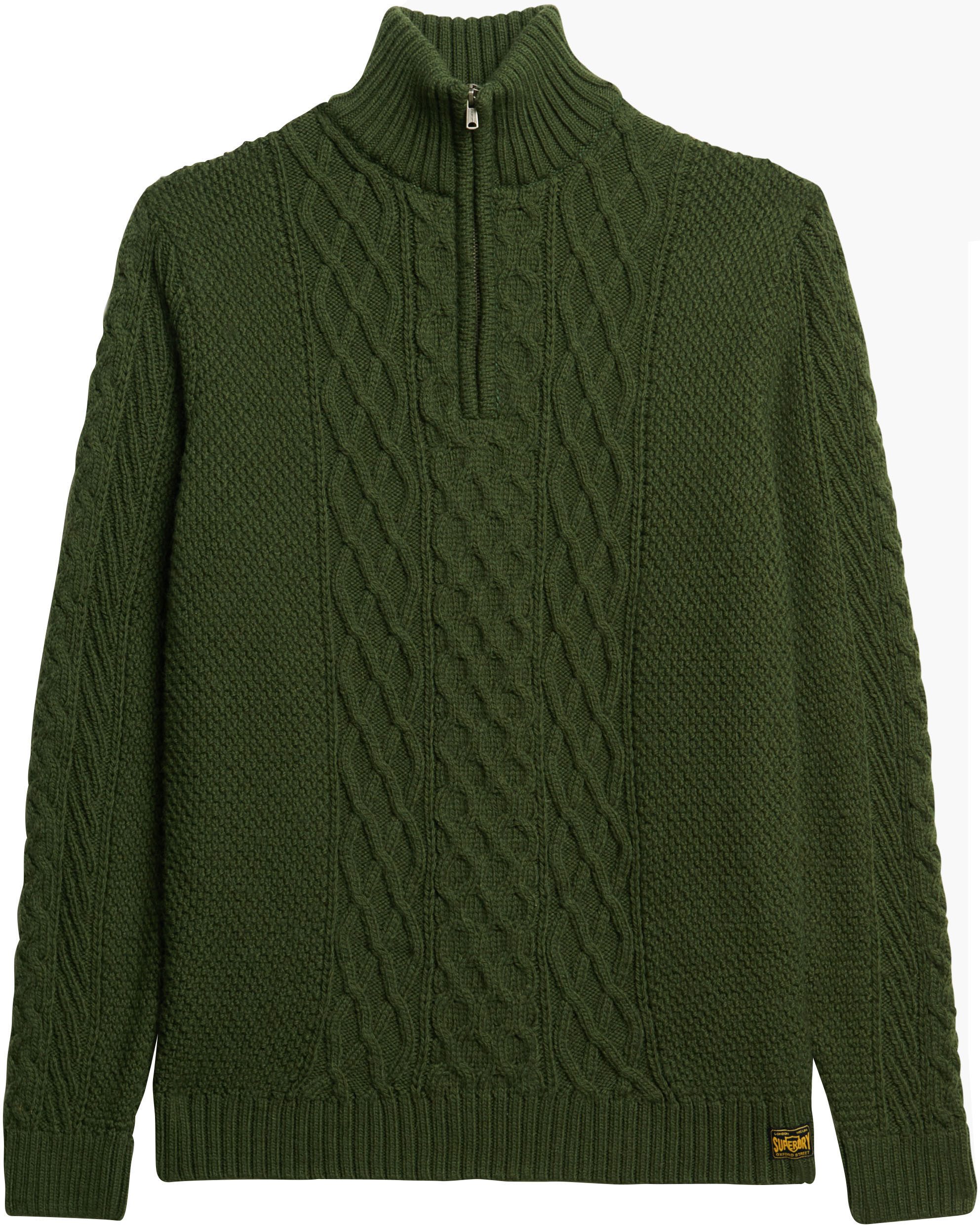Superdry Gebreide trui Jacob Cable Knit Half Zip