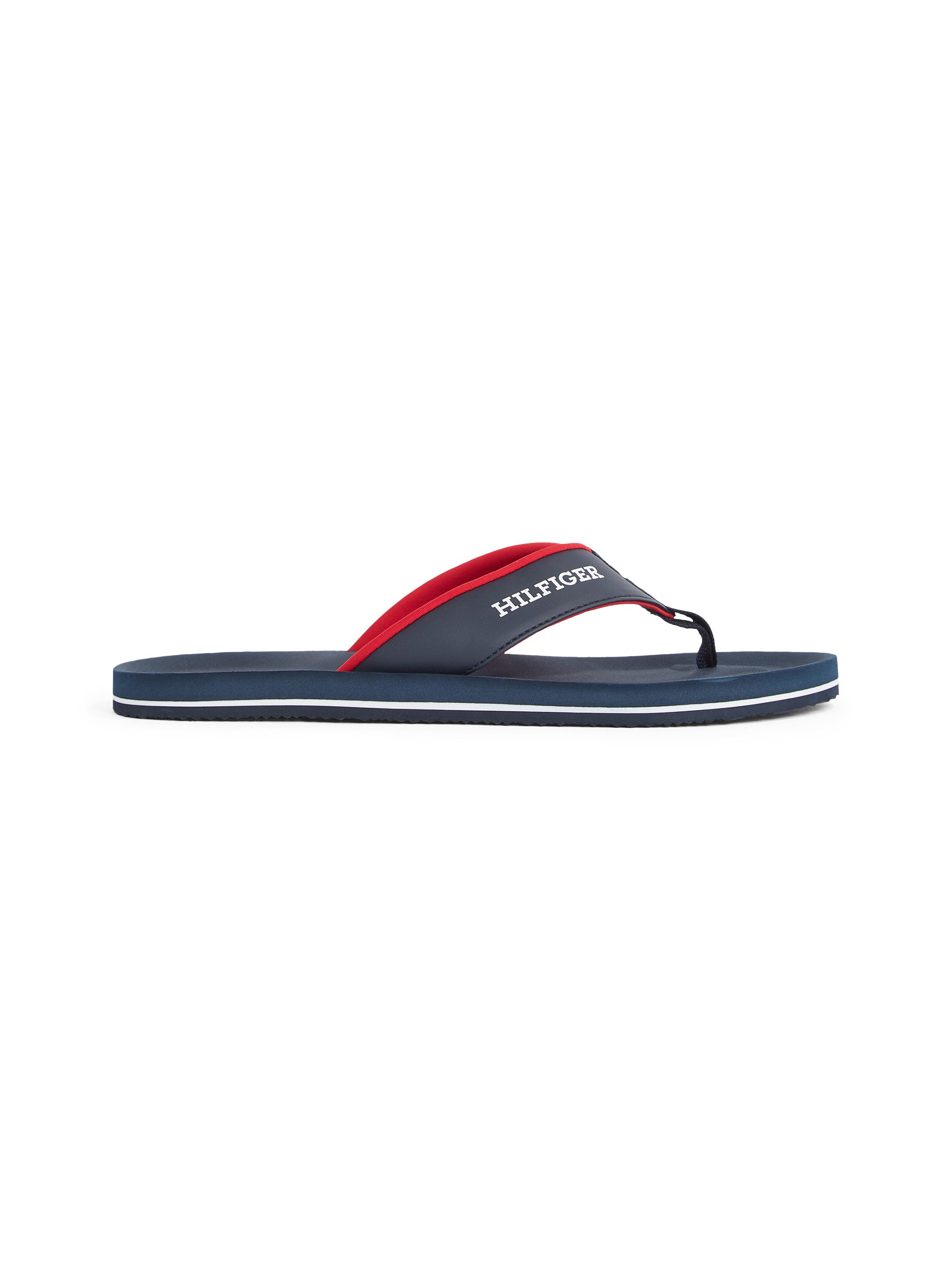 Tommy Hilfiger Teenslippers PADDED COMFORT HILFIGER B SANDAL , dianette, zomerschoen, slippers, badschoen met logo-opdruk