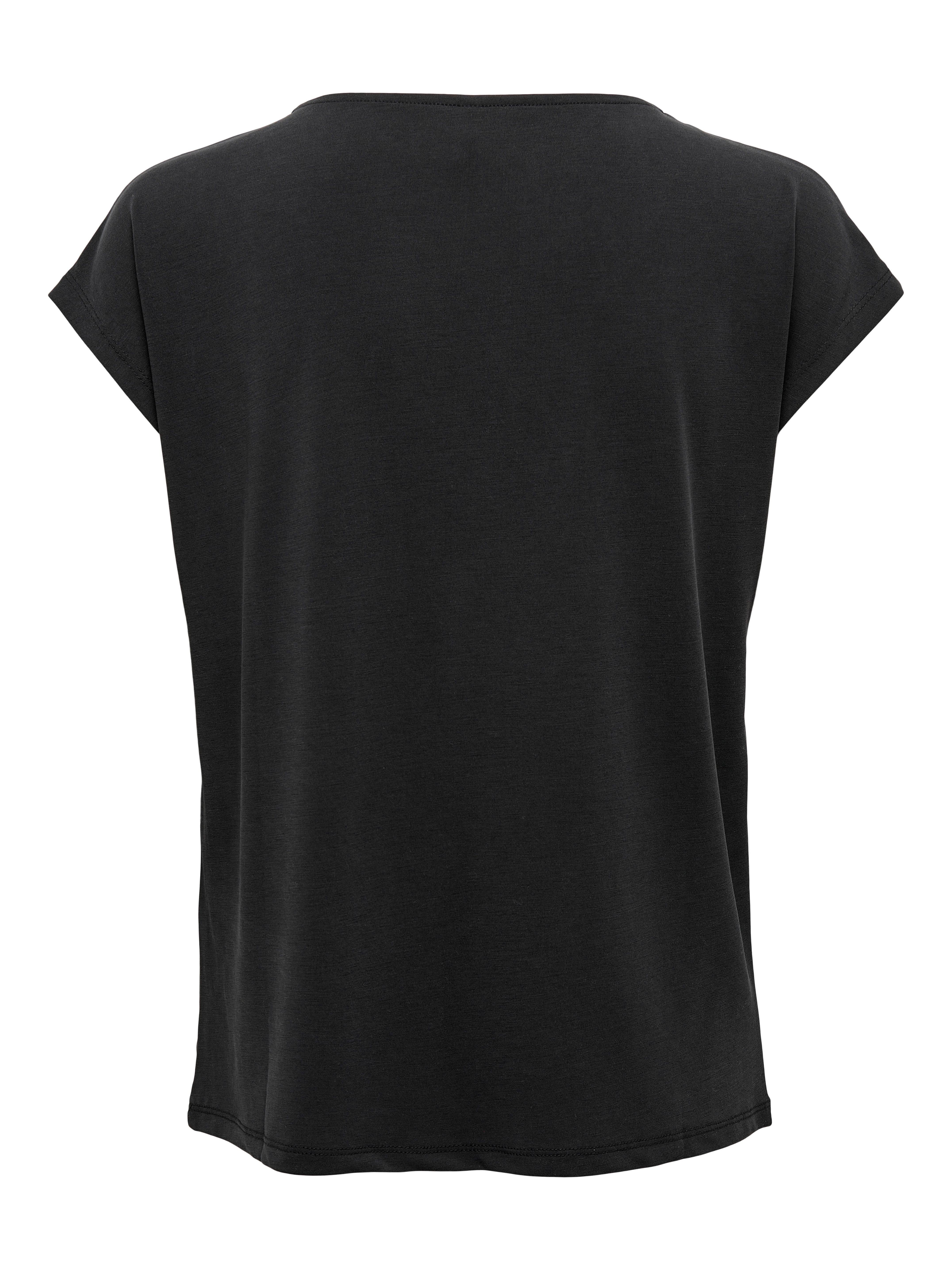Only Shirt met V-hals ONLFREE S/S MODAL V-NEC TOP BOX JRS NOOS