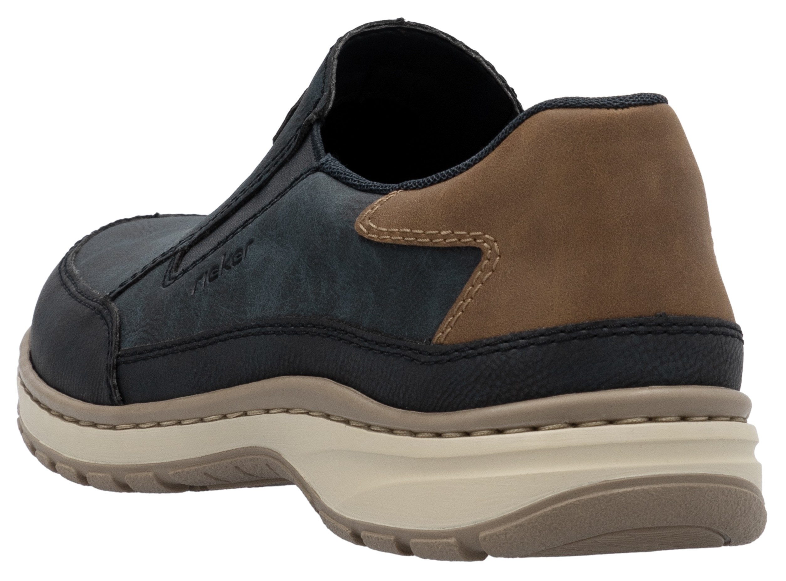 Rieker Instappers , slip-on sneaker, vrijetijdsschoen, lage schoen met elastische band