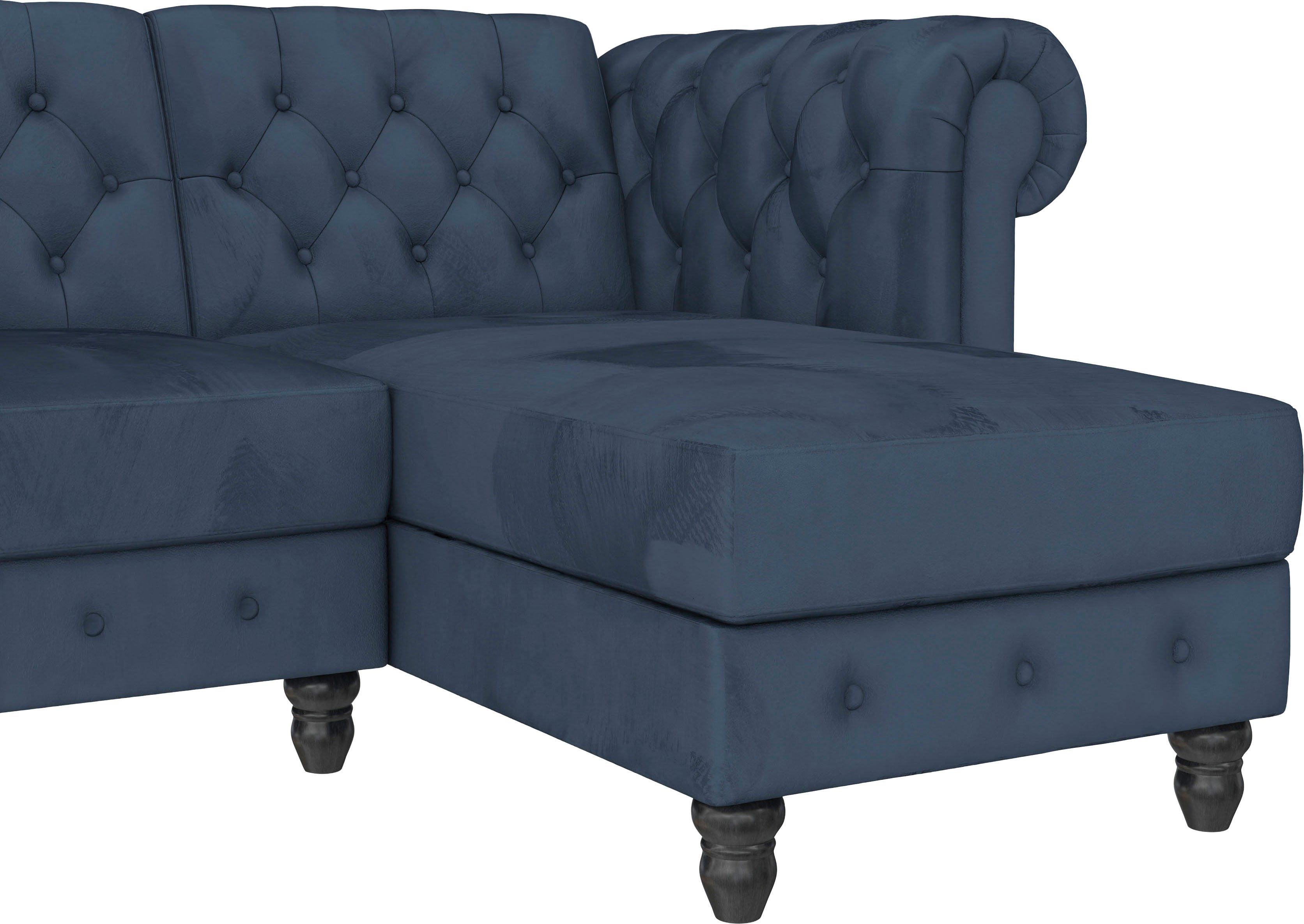 Dorel Home Hoekbank Felix, L-model, 241 cm (ligoppervlak108x195 cm), récamier verwisselbaar,