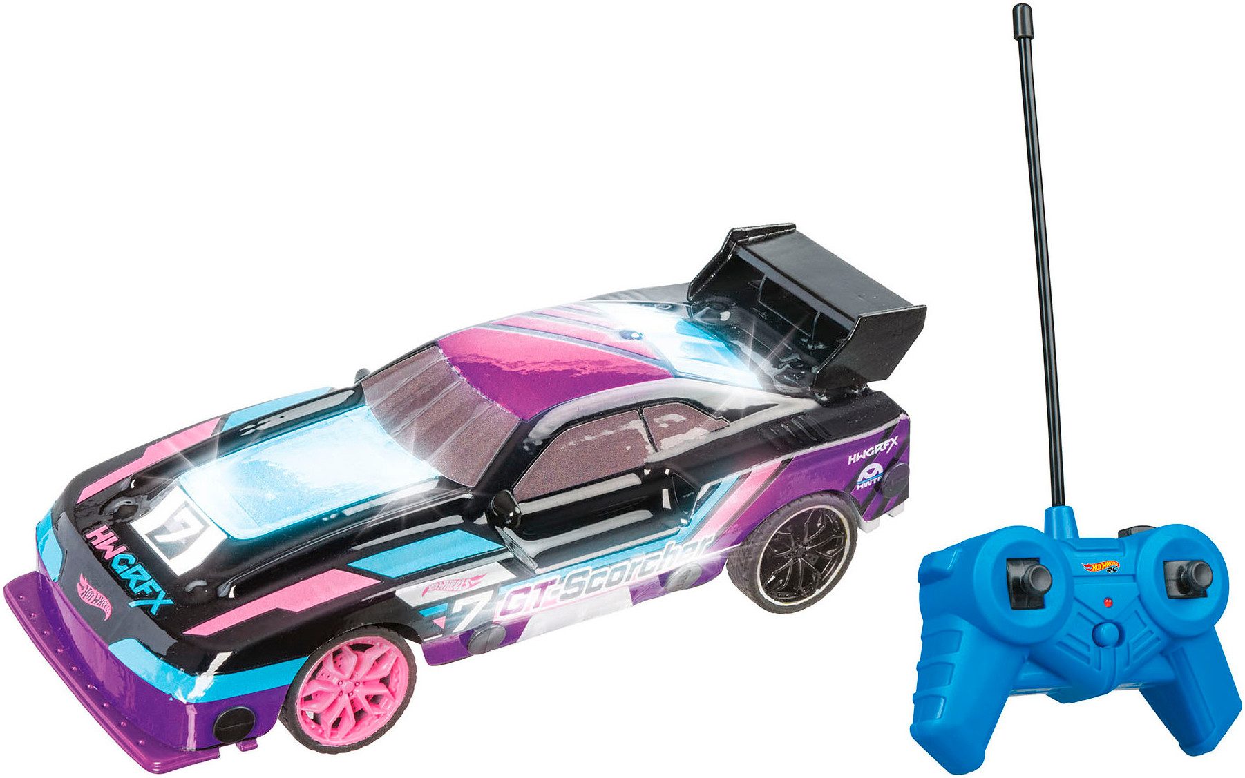 Happy People Radiografisch bestuurbare auto HOT WHEELS RC Lets Race GT Scorcher