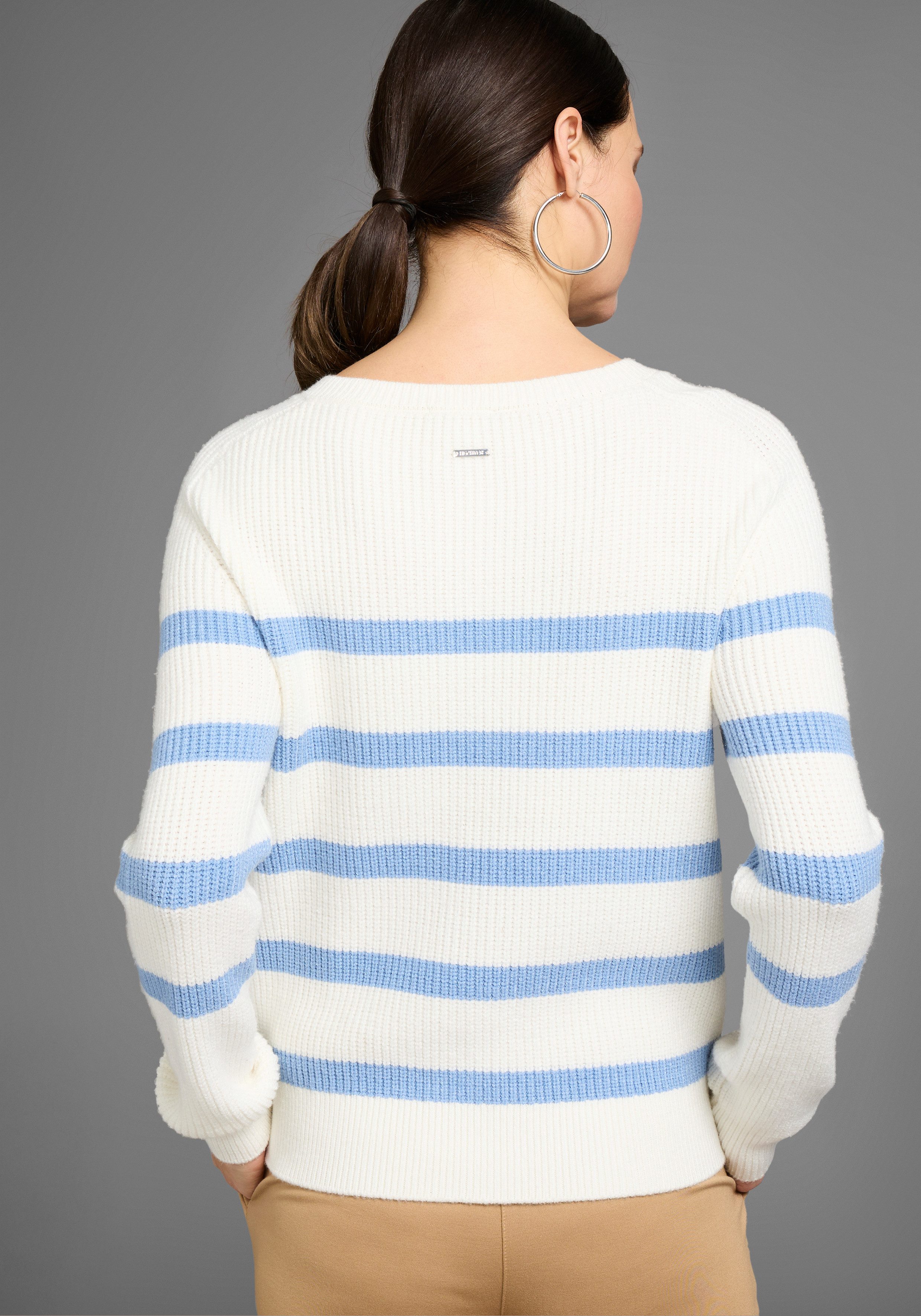 HECHTER PARIS Vest in streep-look