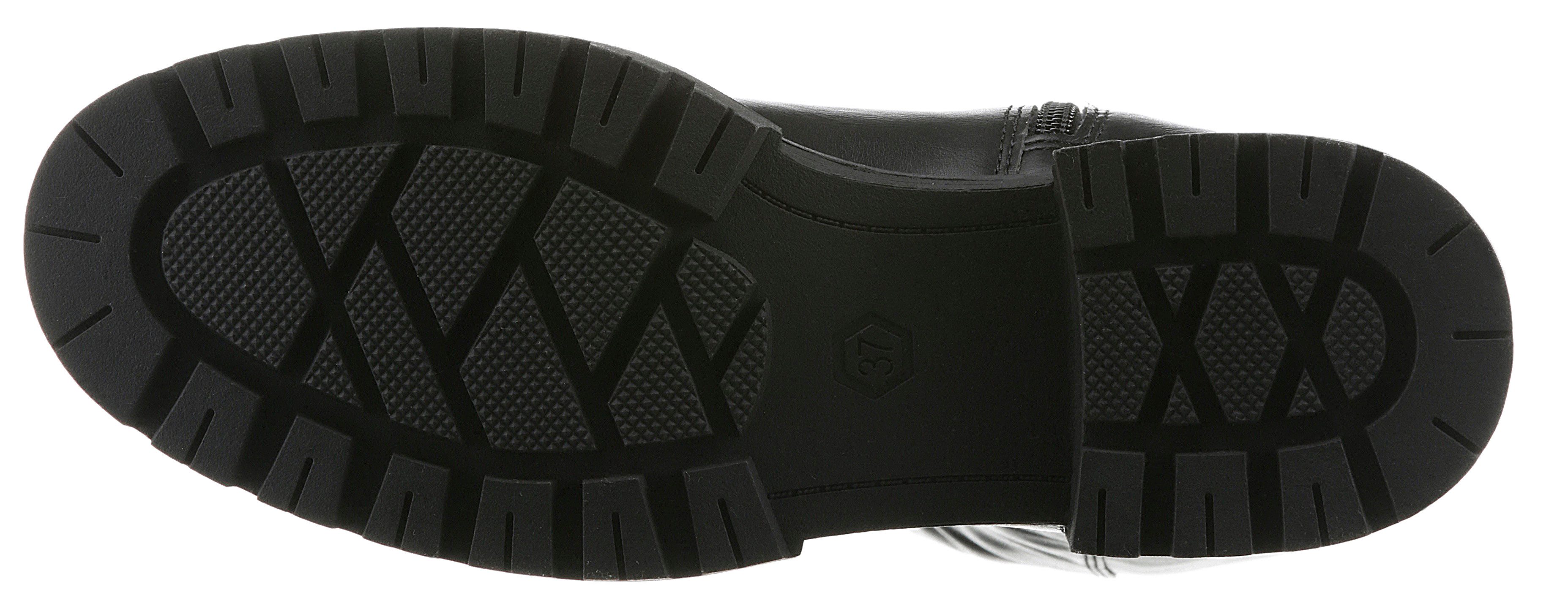 Marco Tozzi Overknee-laarzen Trentino , blokhak, herfstmode, flats, met feel me-uitrusting
