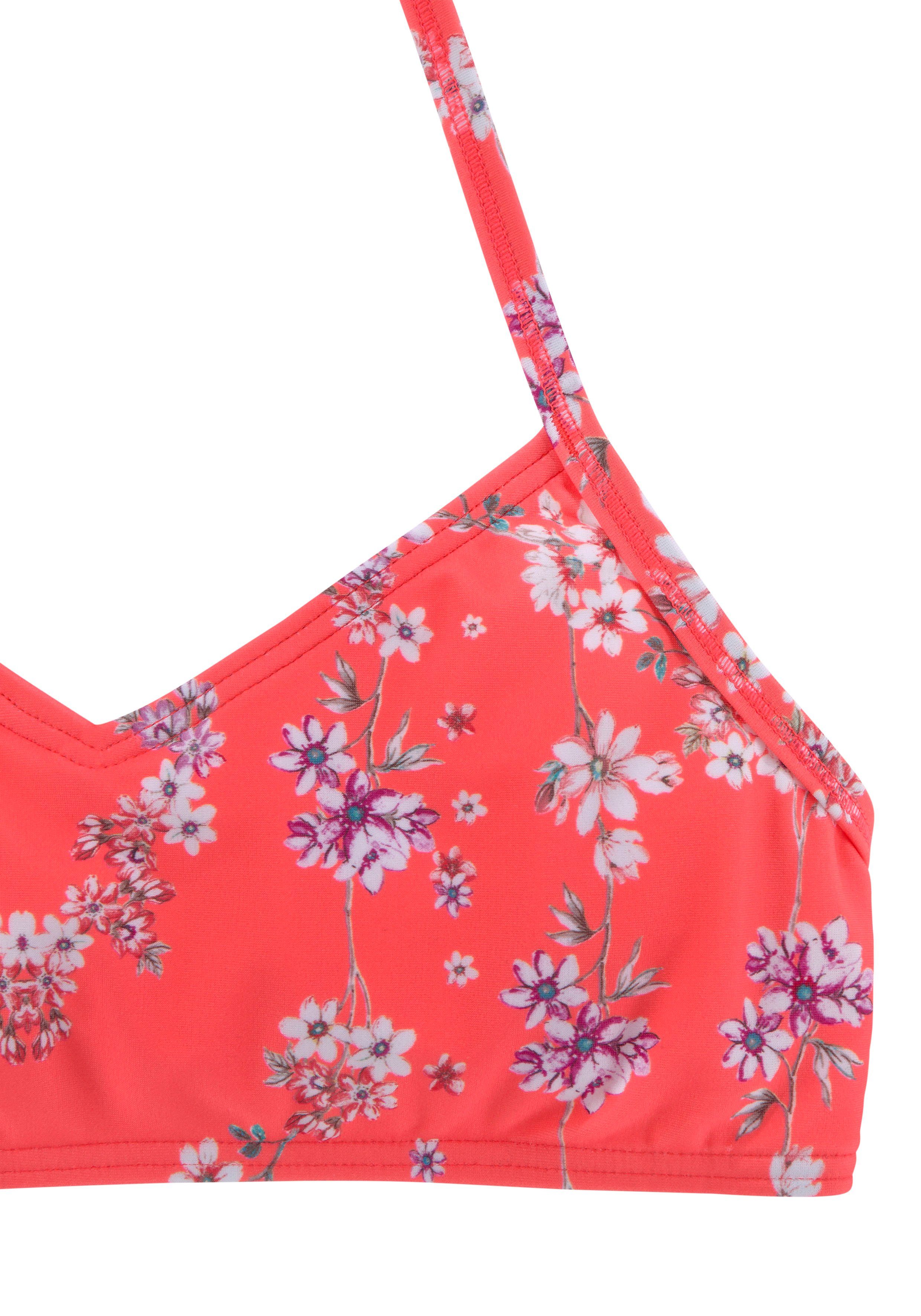 Sunseeker Bustierbikini Ditsy Kids met zomerse print