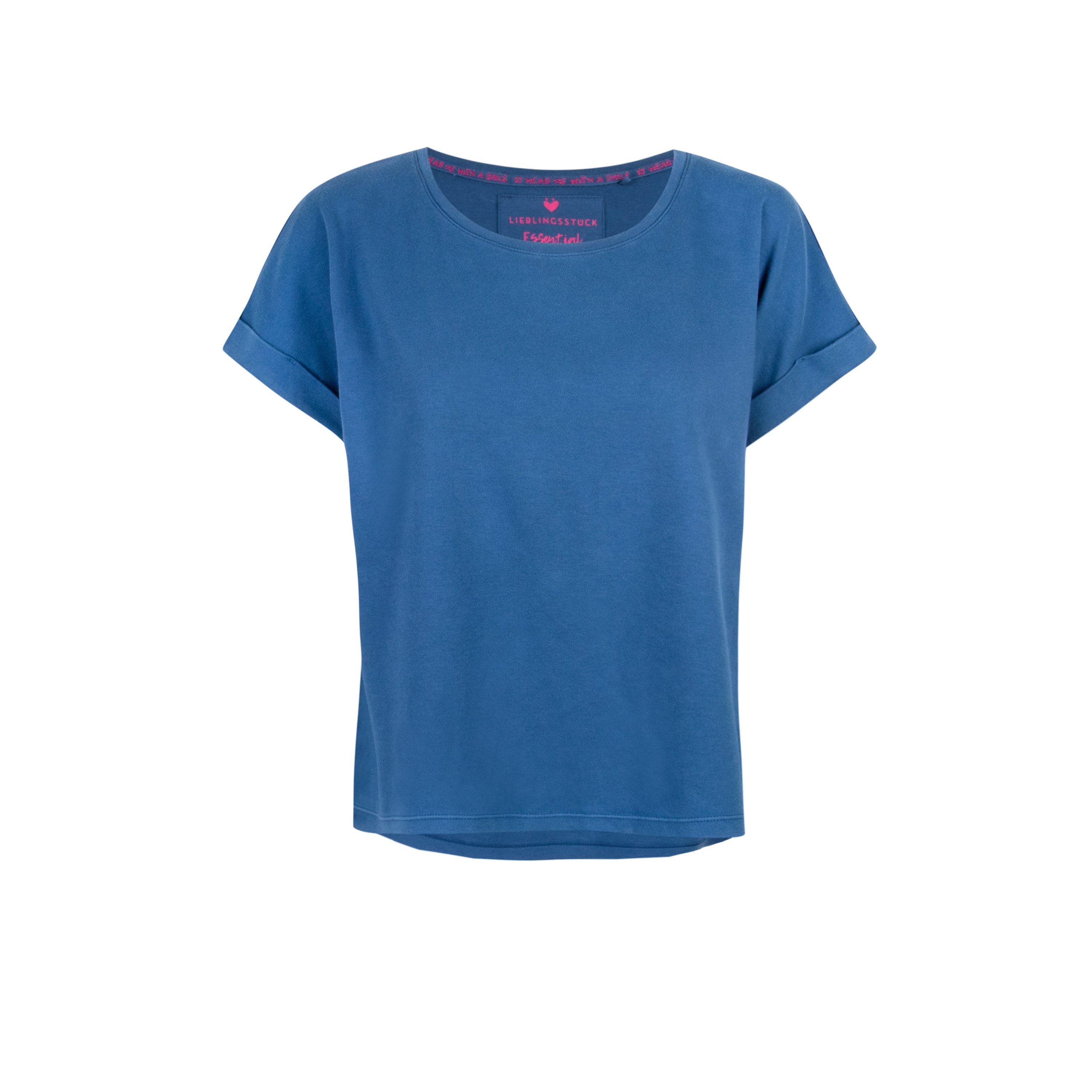 Lieblingsstück Shirt met ronde hals CamilaEp met geborduurd logo