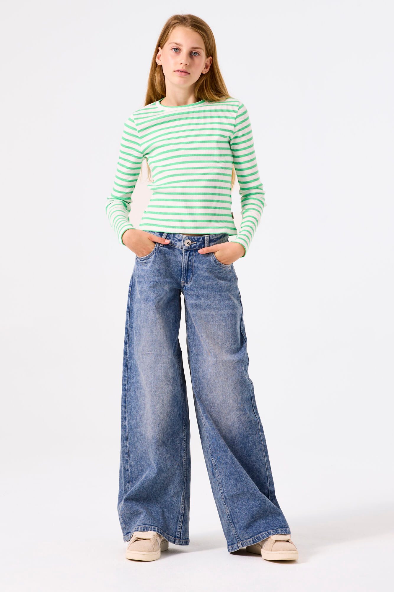 Garcia Shirttop met gestreept patroon