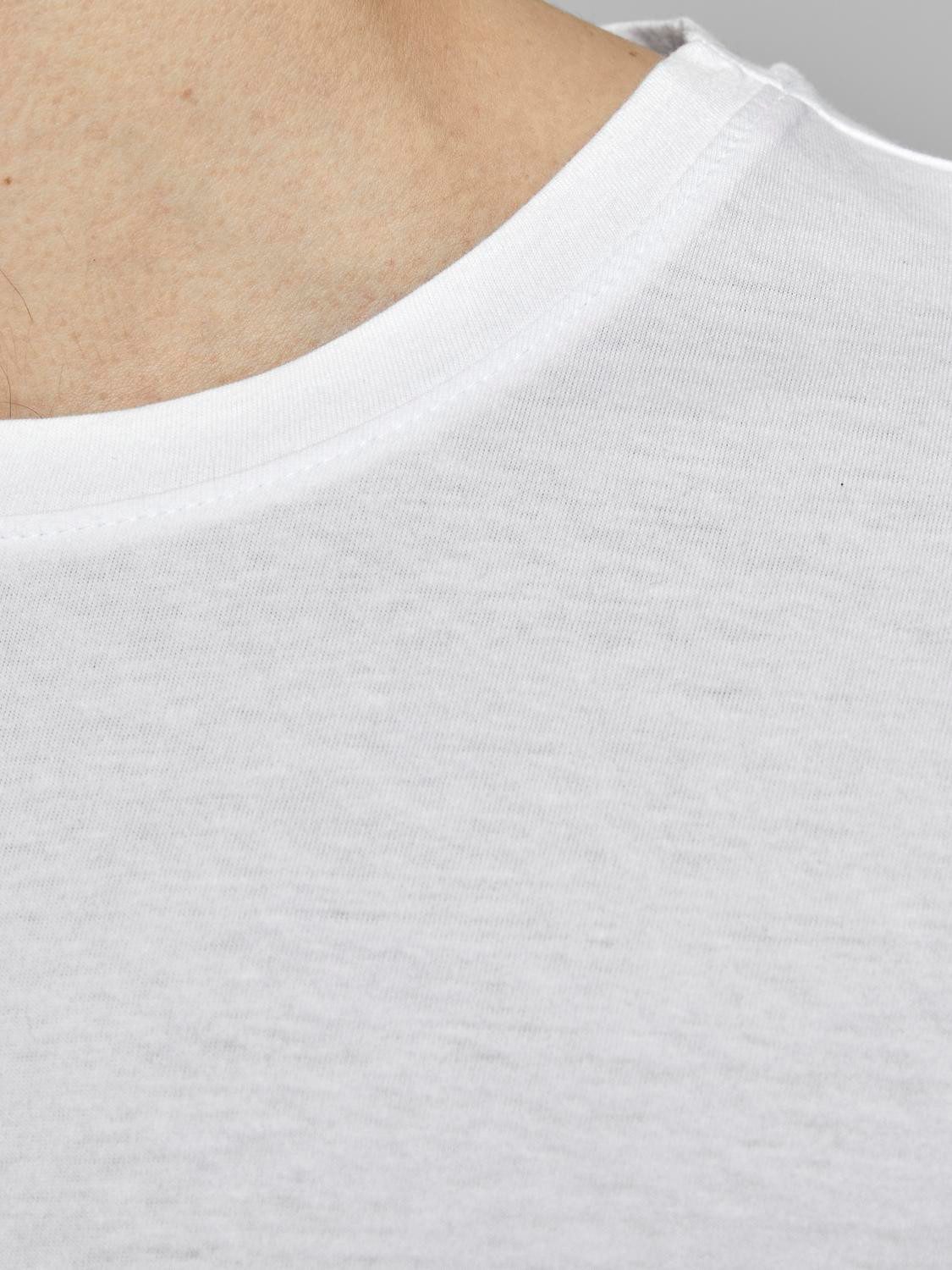Jack & Jones T-shirt JJENOA TEE SS CREW NECK 5PK MP NOOS (5-delig, Set van 5)