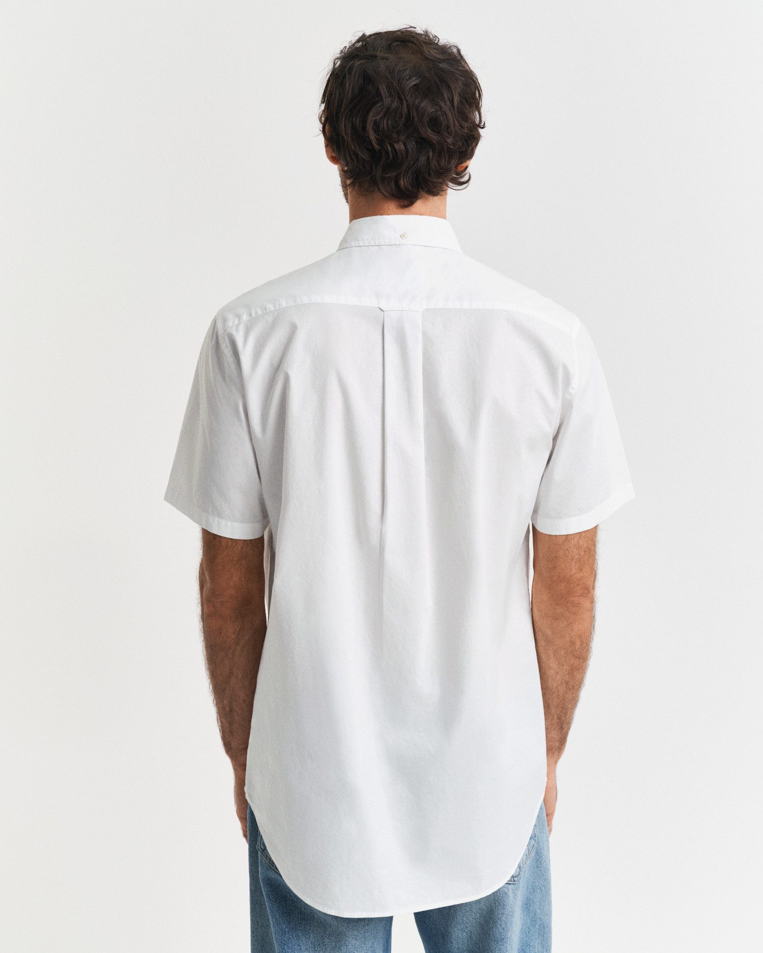 Gant Overhemd met korte mouwen Regular fit poplin overhemd licht slijtvast easy care