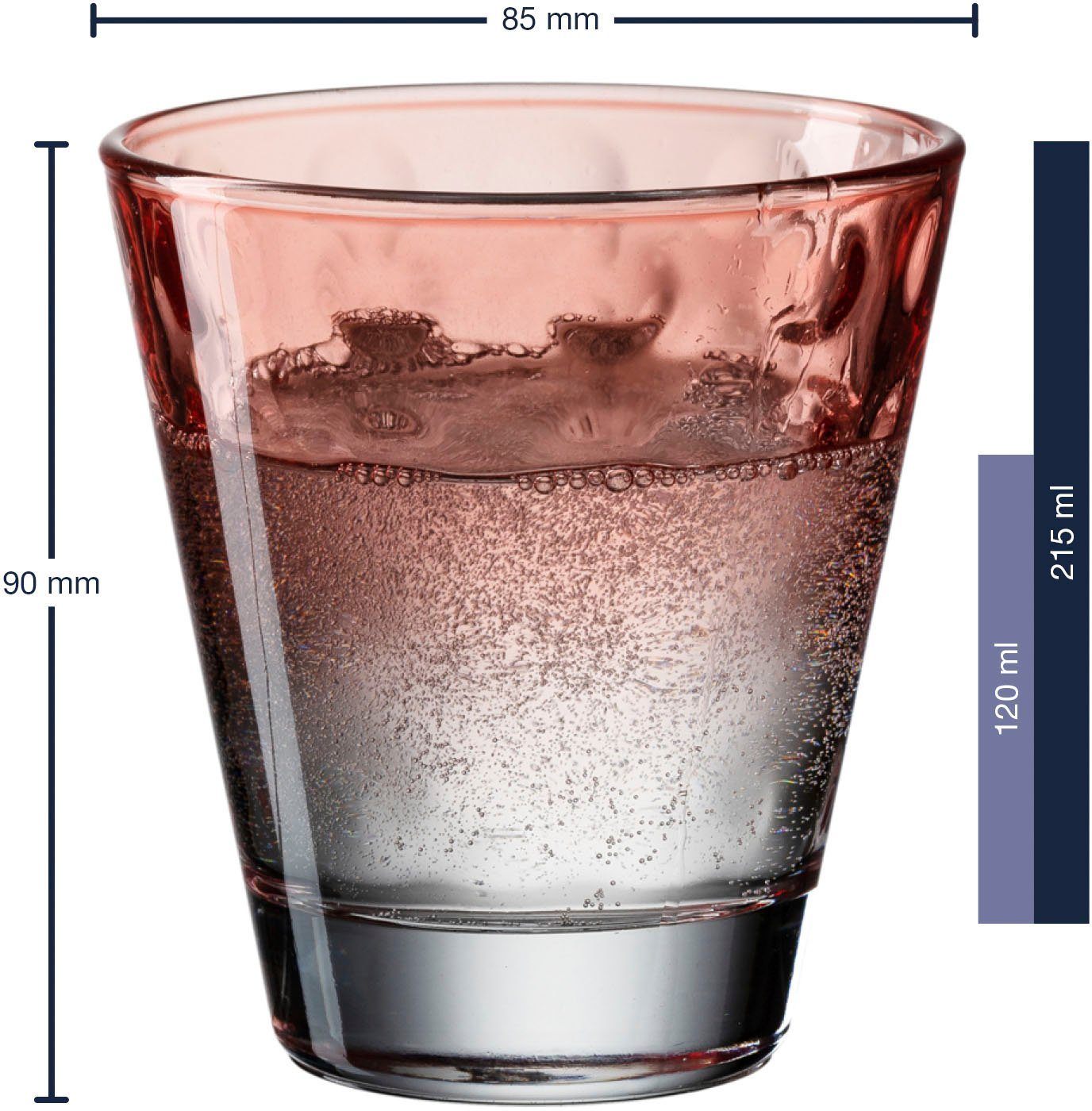 LEONARDO Glazenset Optic 215 ml(set, 6-delig)