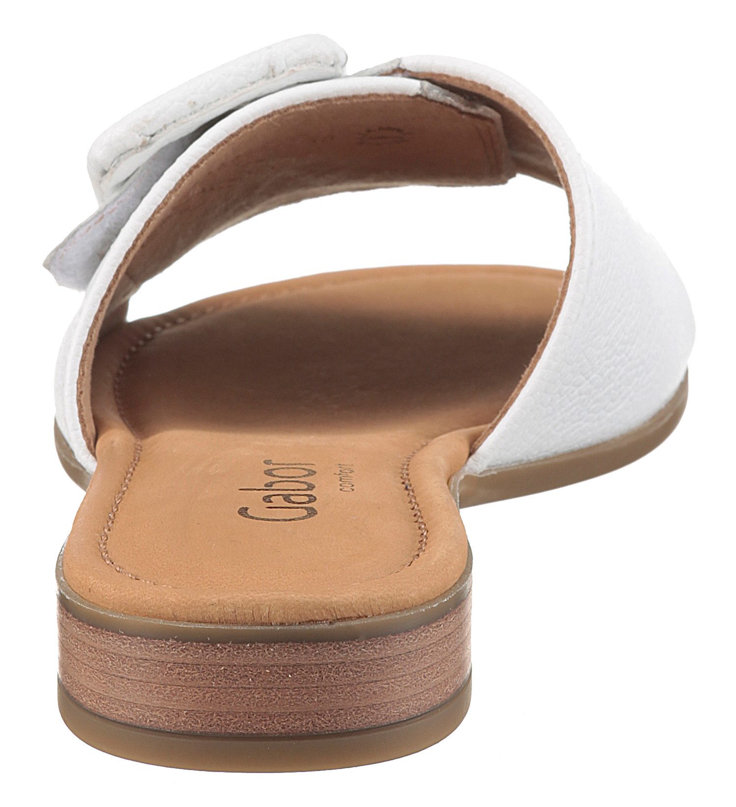 Gabor Slippers Rhodos , blokhak, zomerschoen, comfortabele schoen in breedte g (= breed)