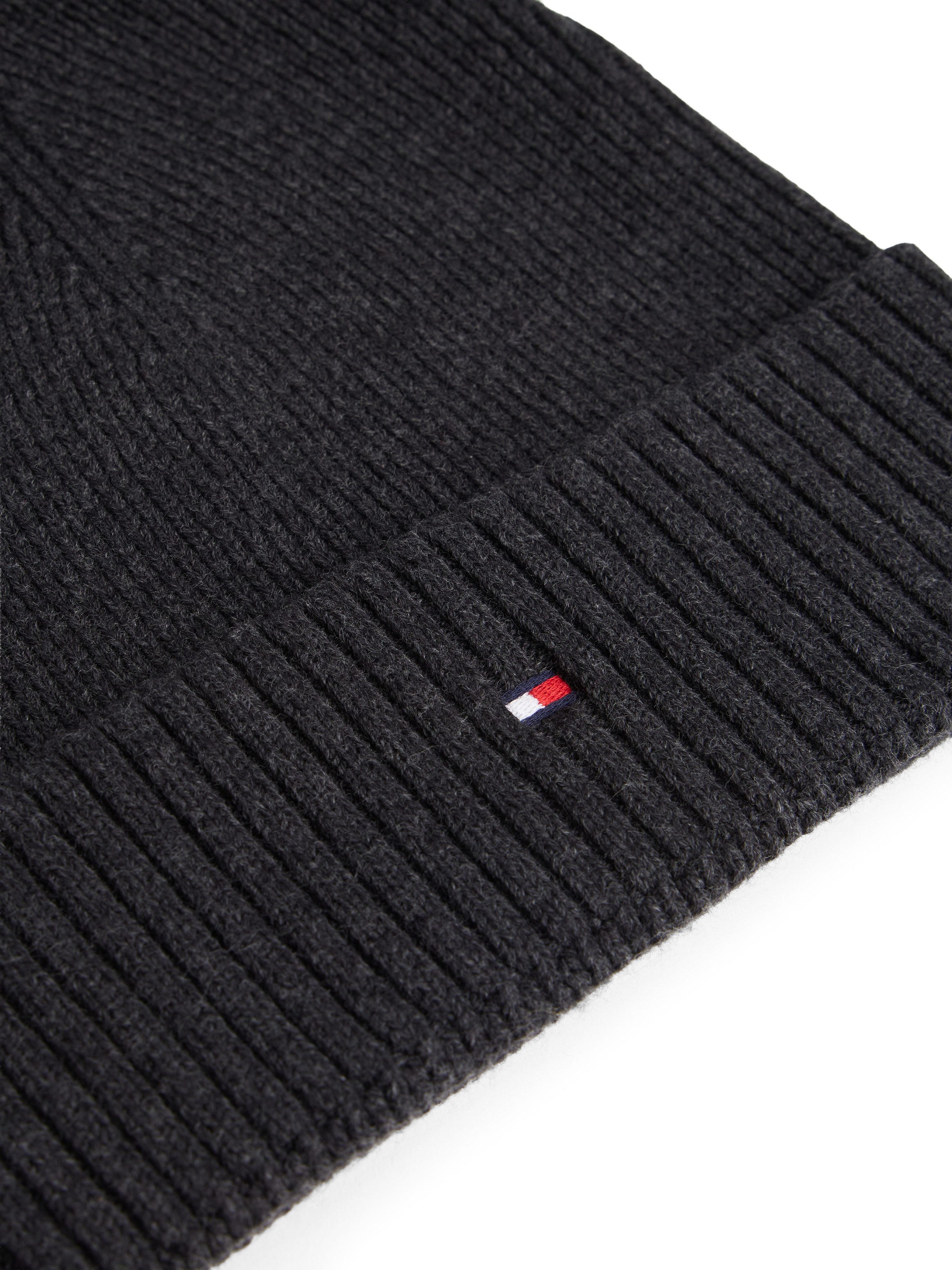 Tommy Hilfiger Gebreide muts TH FLAG PIMA COTTON BEANIE