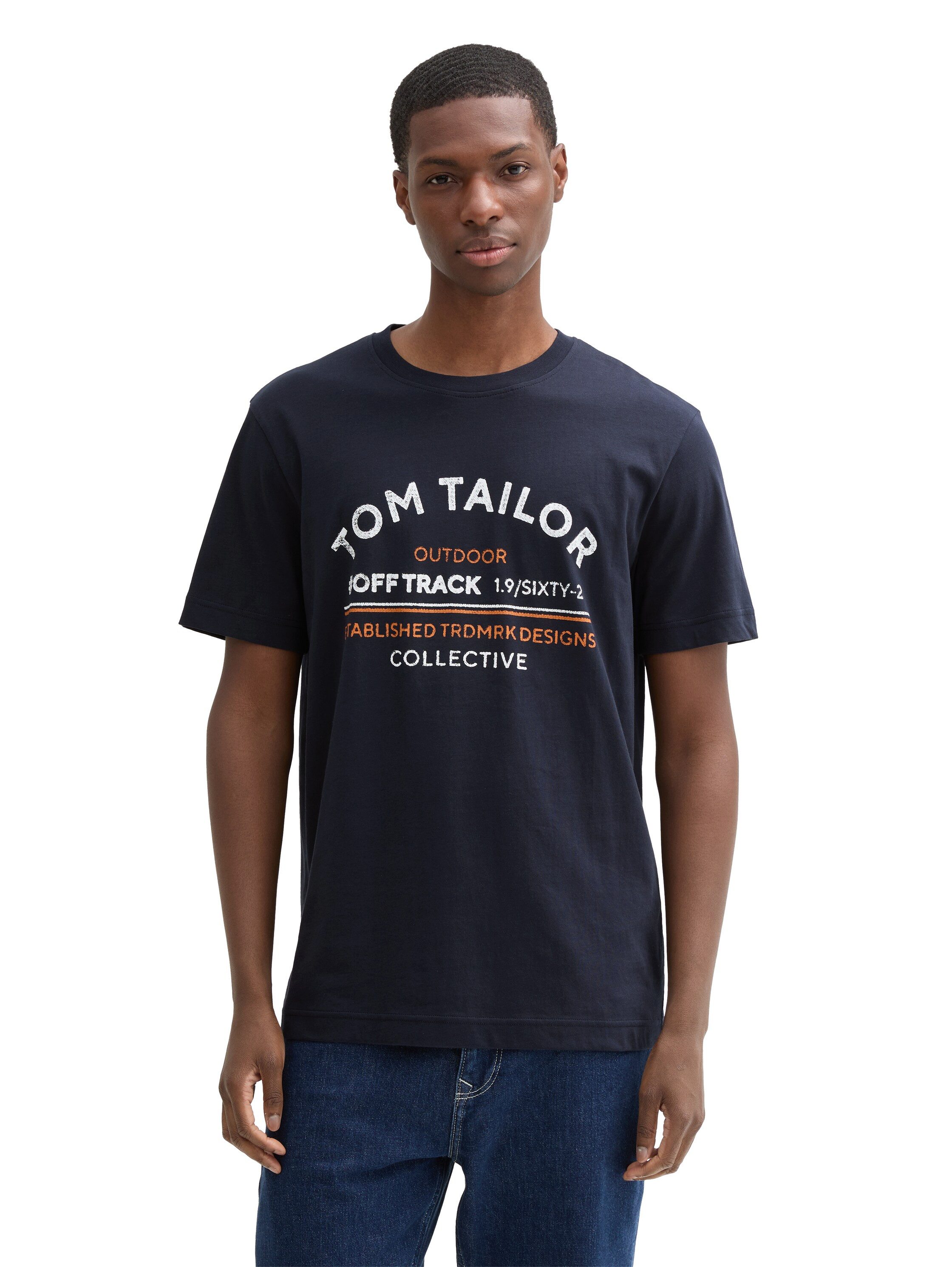 Tom Tailor Shirt met print met frontprint