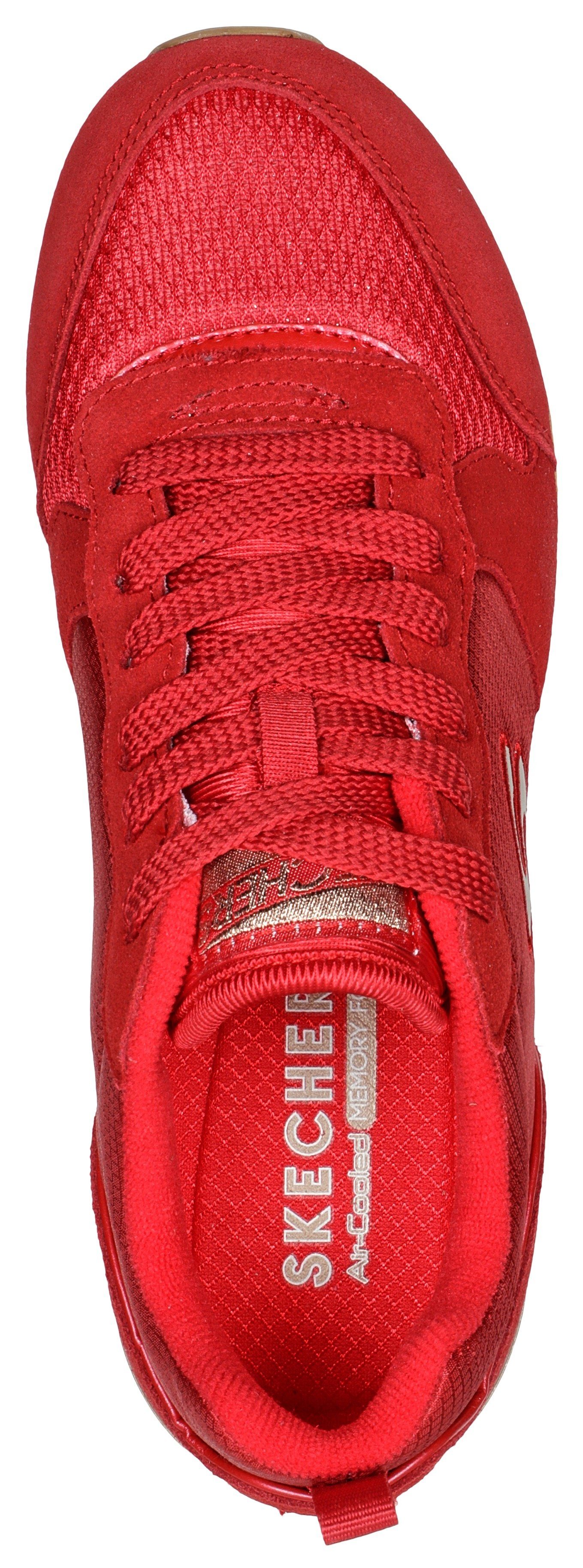 Skechers Sneakers OG 85 - GOLDN GURL Veterschoen, originele retro-jogginschoen met Air-Cooled Memory Foam®