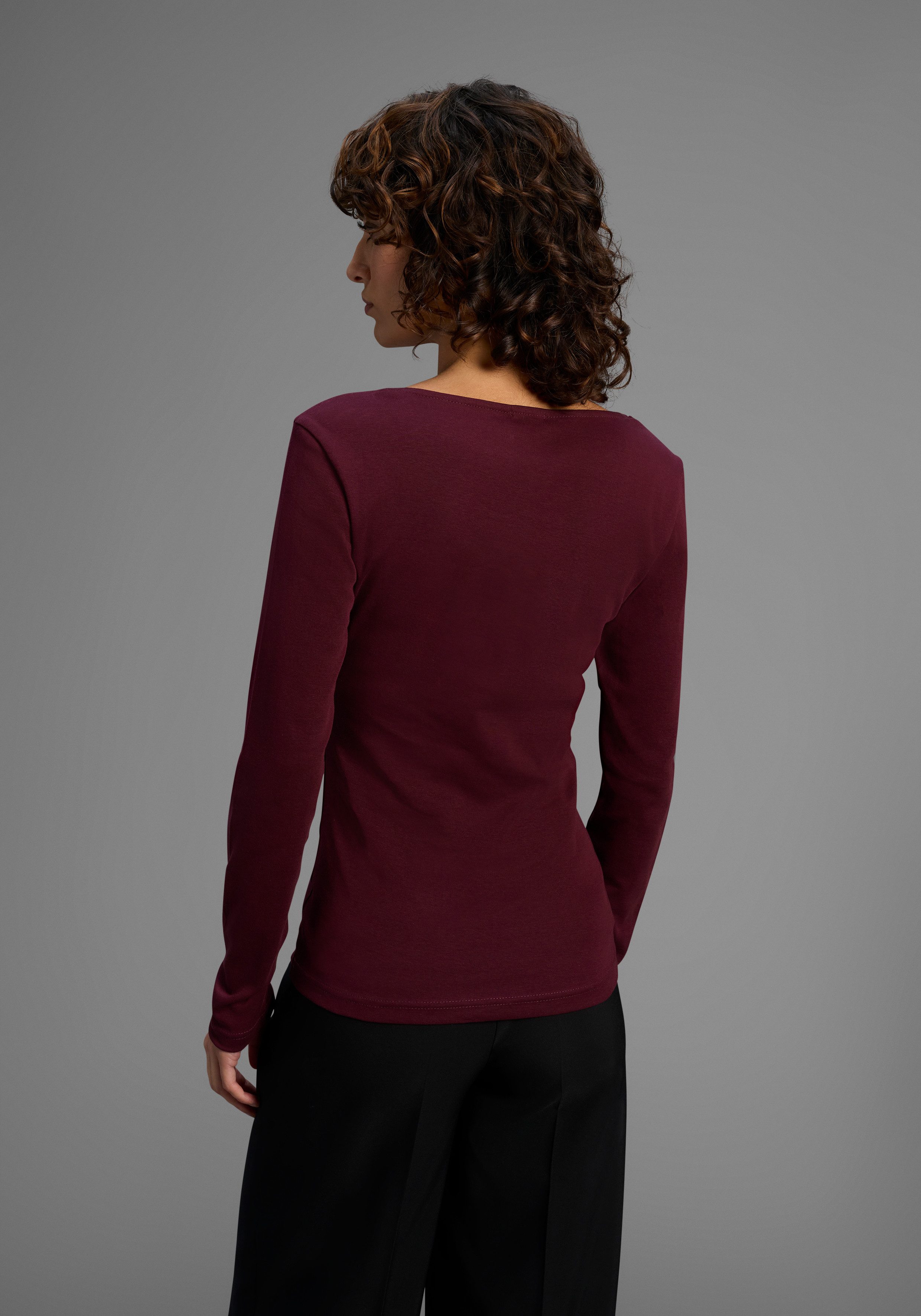 Laura Scott Longsleeve met mooie kanten rand - nieuwe collectie (set, 2-delig)