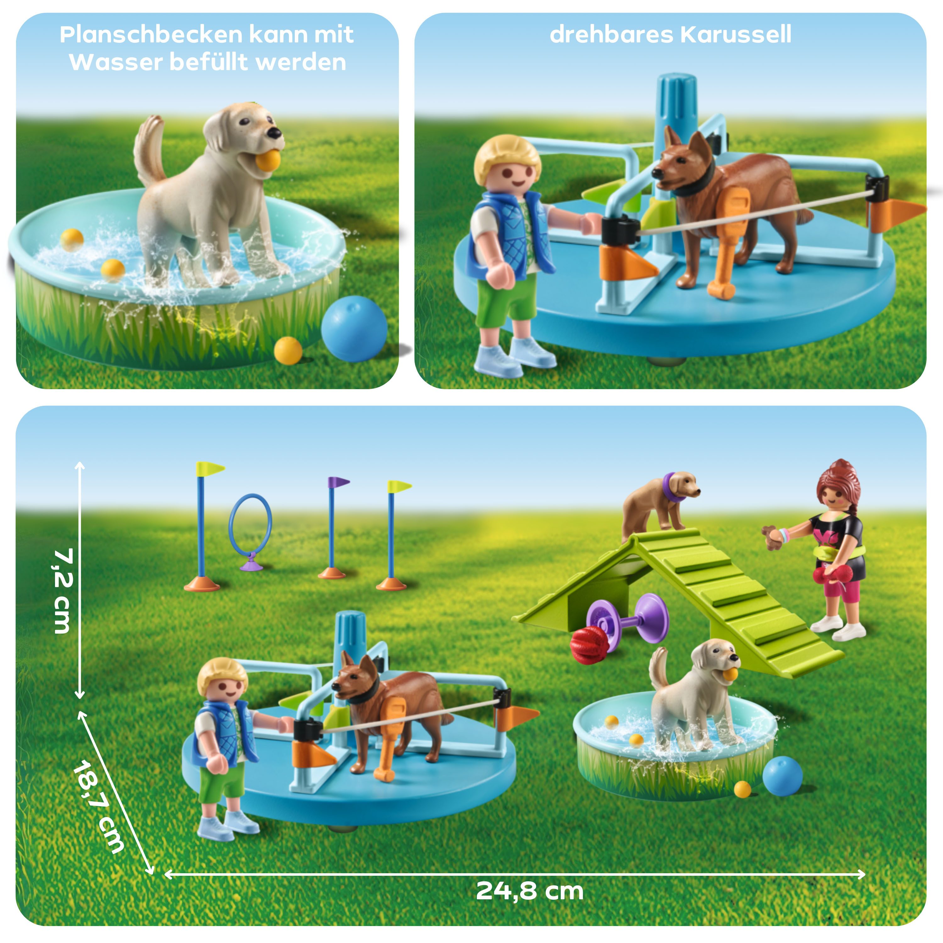 Playmobil® Constructie-speelset Hundespielplatz (71745), Playmobil My Life (61-delig)