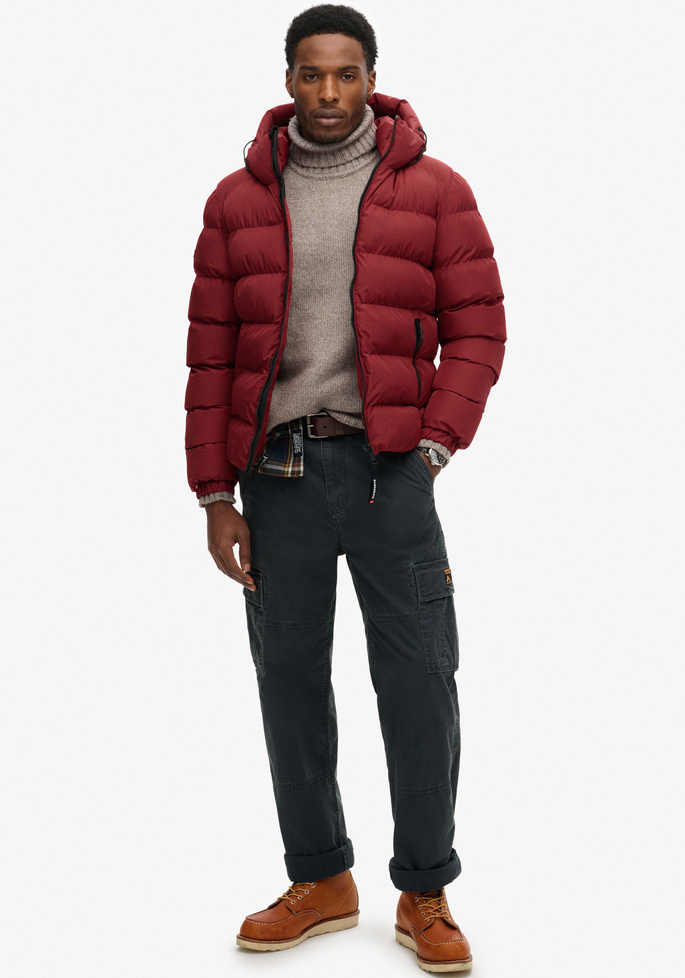 Superdry Gewatteerde jas HOODED SPORTS PUFFER JACKET