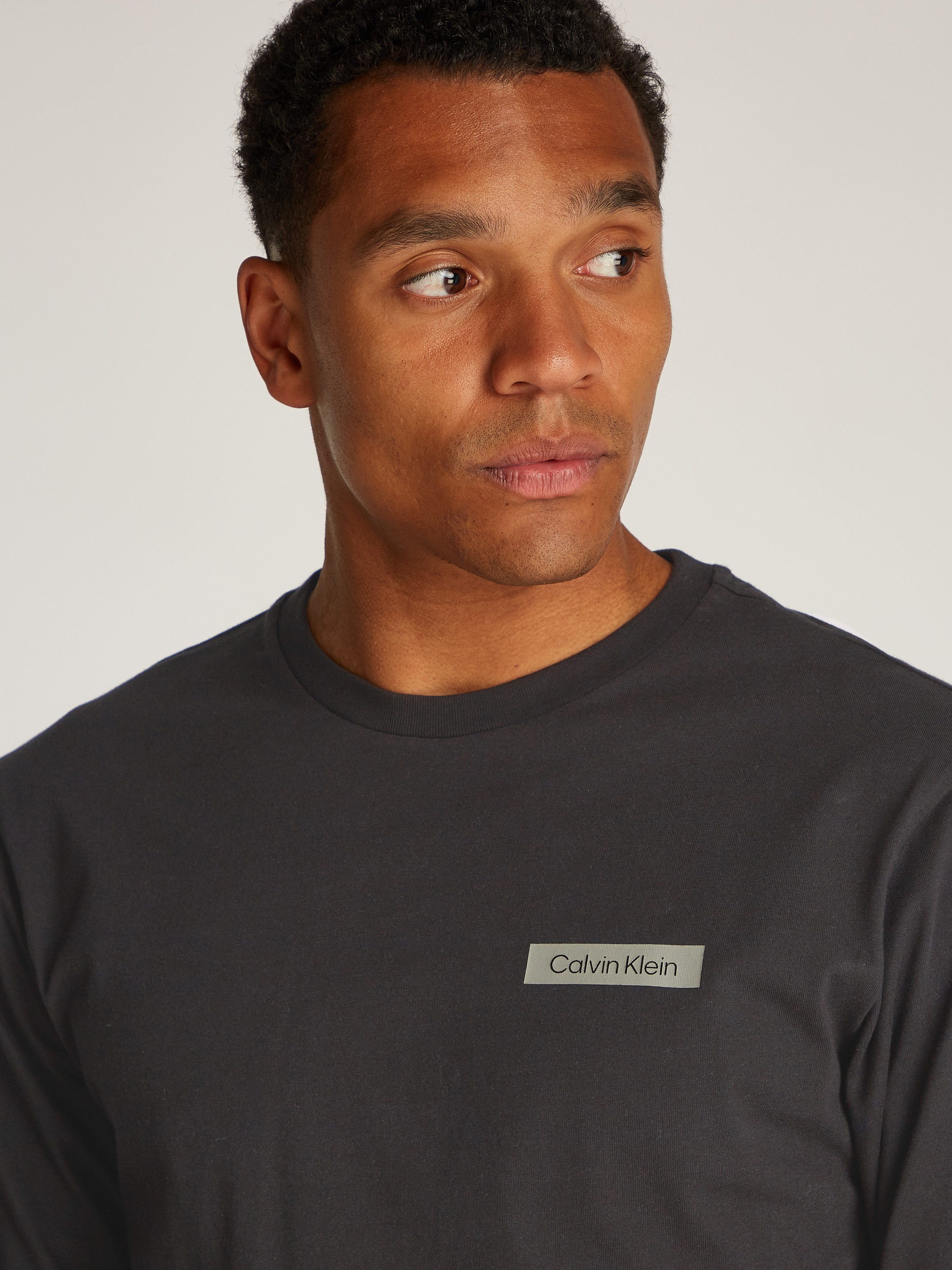 Calvin Klein Shirt met lange mouwen STACKED COLOR BLOCK LS T-SHIRT