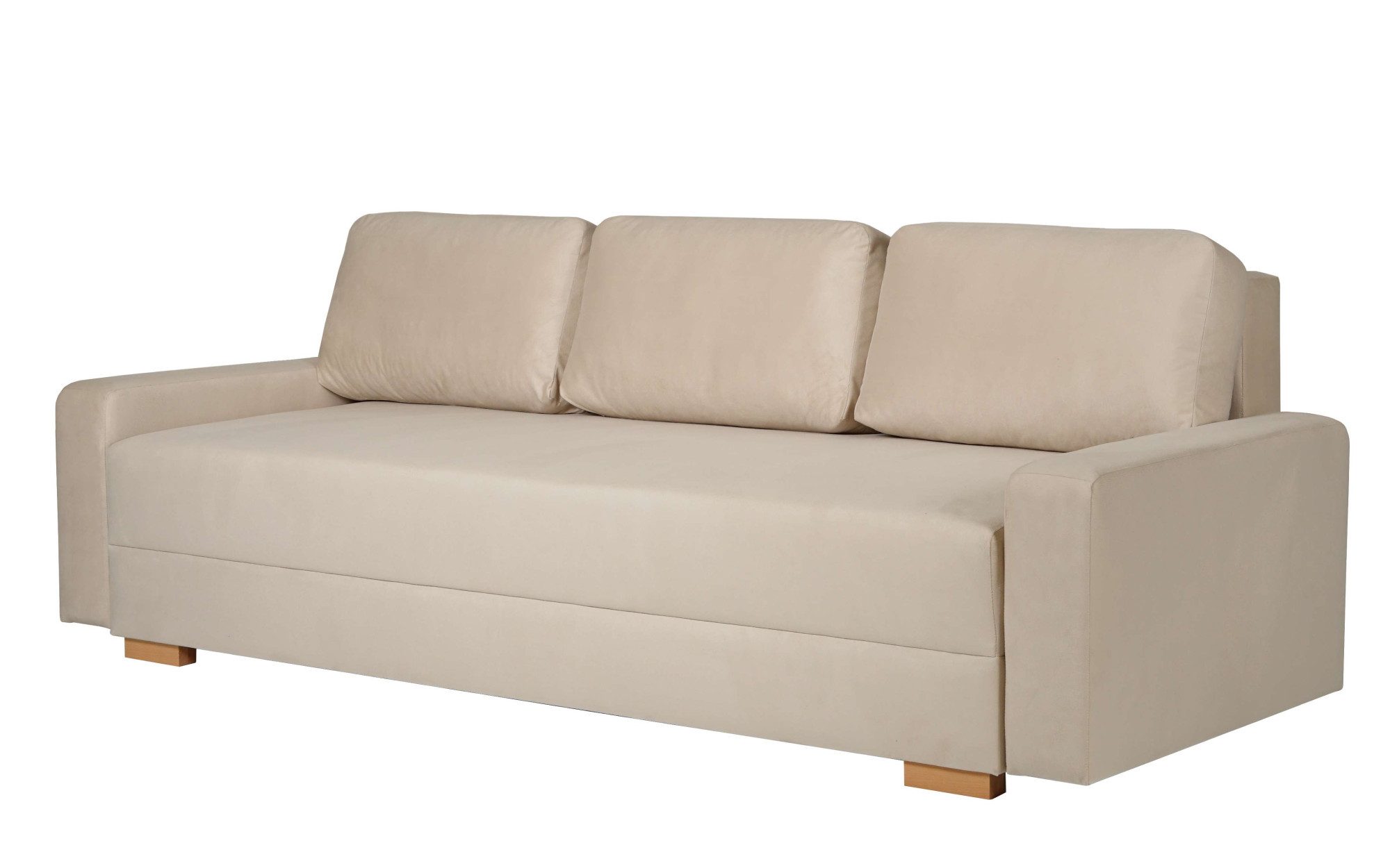 INOSIGN 3-zitsbank SHERIDIAN slaapbank met bedlade, in fijncord en velvet met golvende ondervering, moderne bekleding, b/h/d 225/94/80