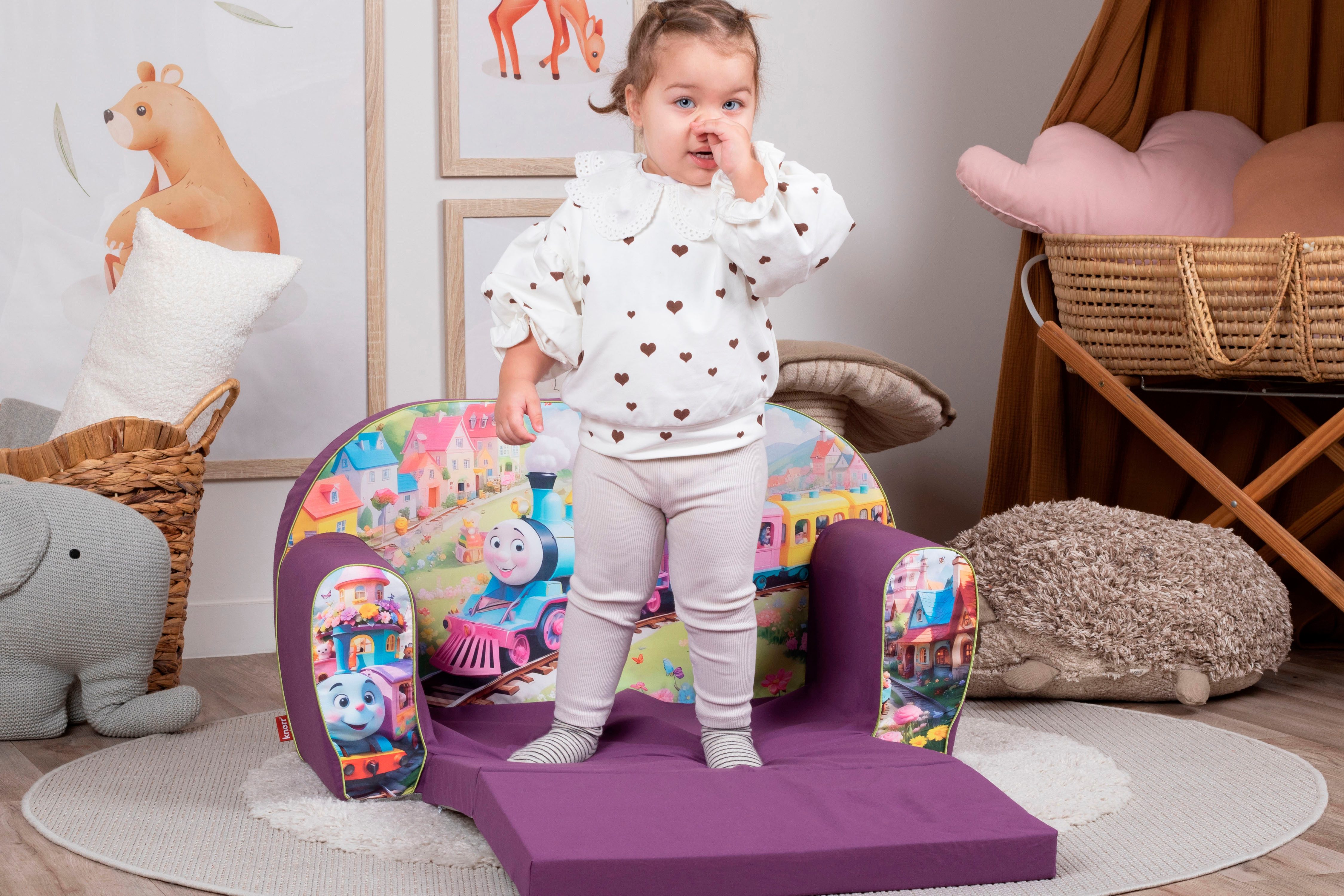Knorrtoys® Bank Happy train voor kinderen, made in europe