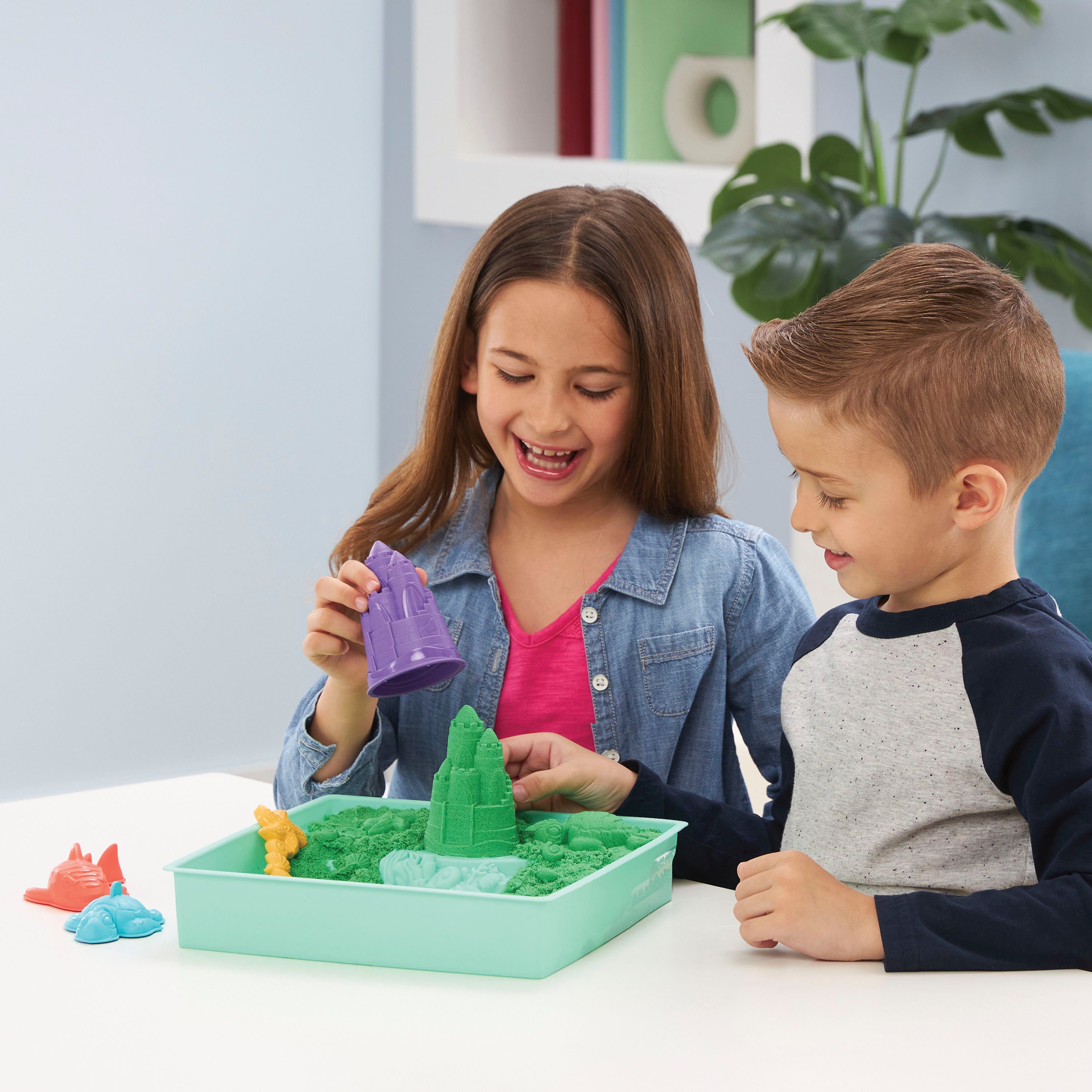 Spin Master Knutselset Kinetic Sand - Box 454 g - Groen