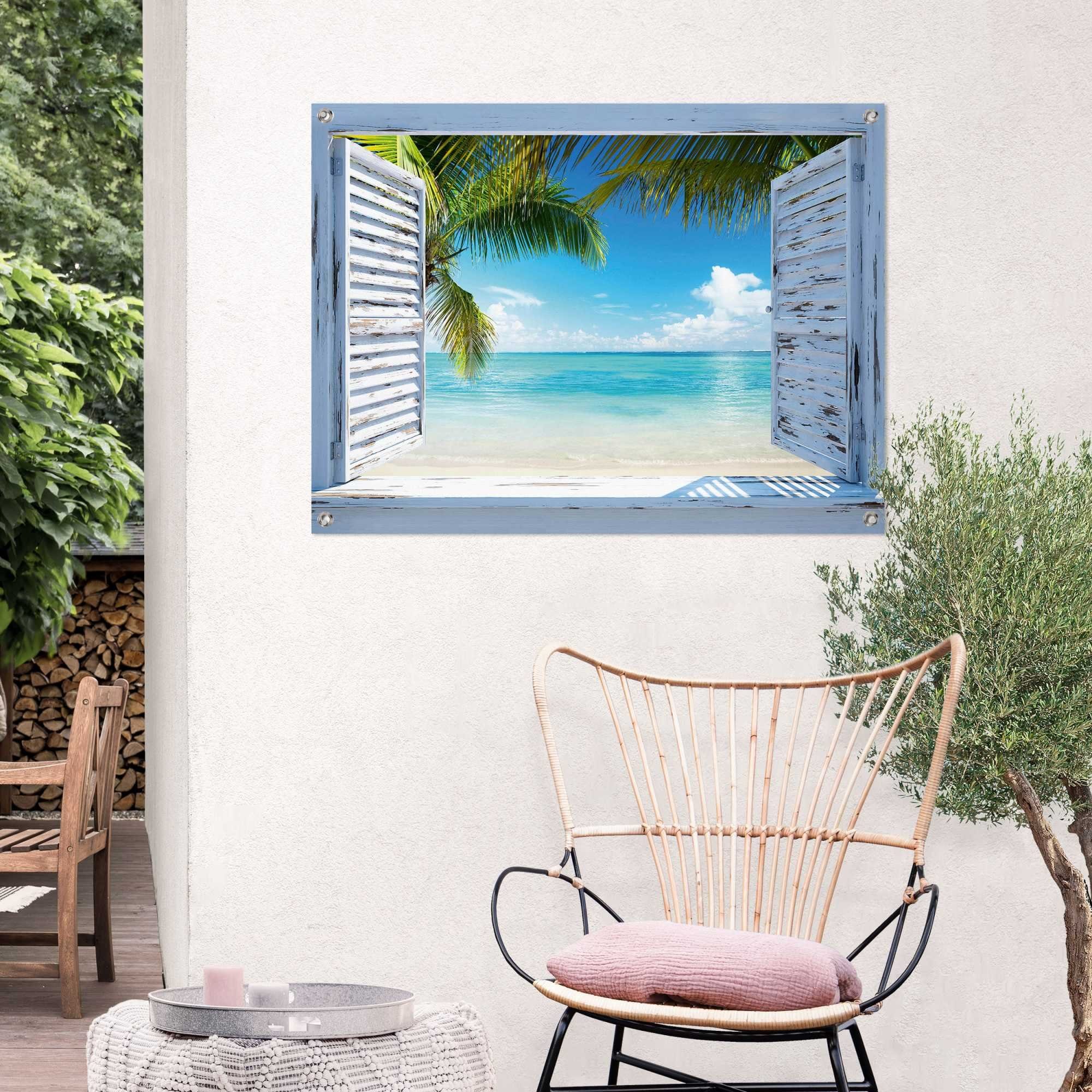 Reinders! Poster Strandraam Outdoor voor tuin of balkon