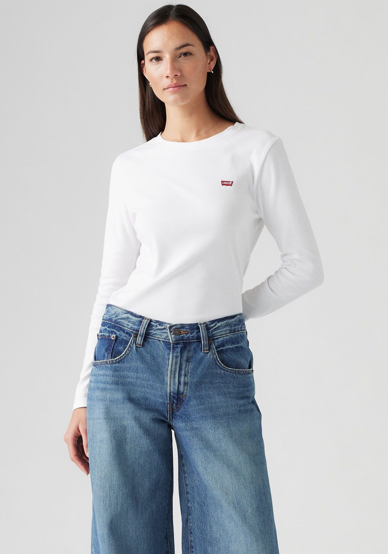 Levi's Shirt met lange mouwen ESSENTIAL HM LS TEE